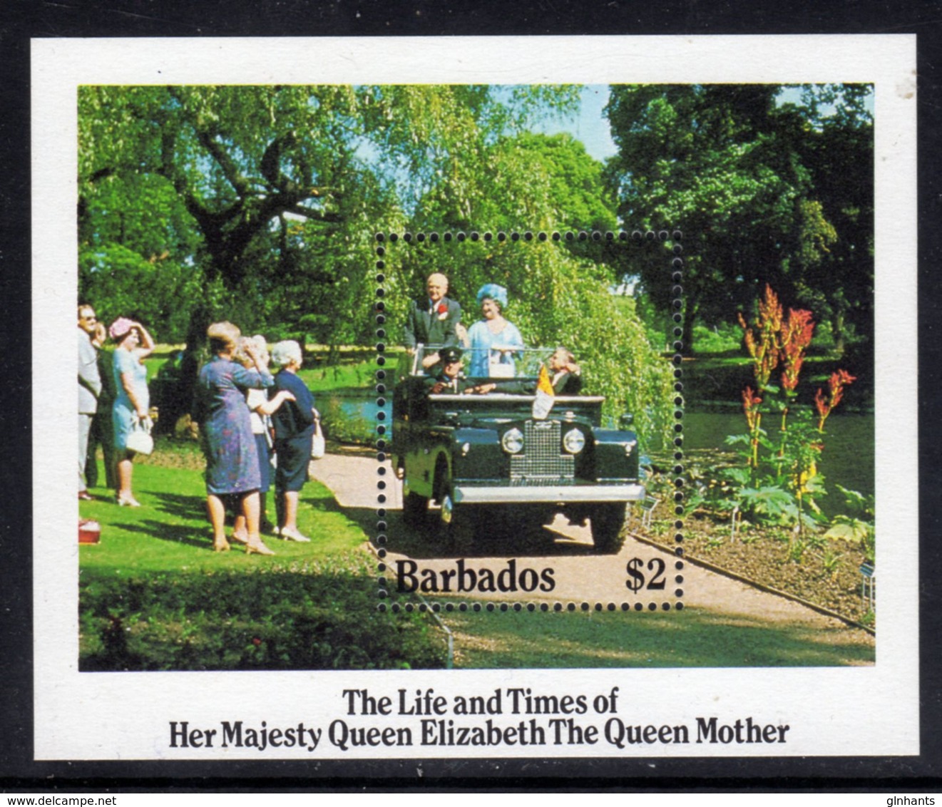 BARBADOS - 1985 LIFE & TIMES OF QUEEN MOTHER MS FINE MNH ** SG MS 783 - Barbados (1966-...)