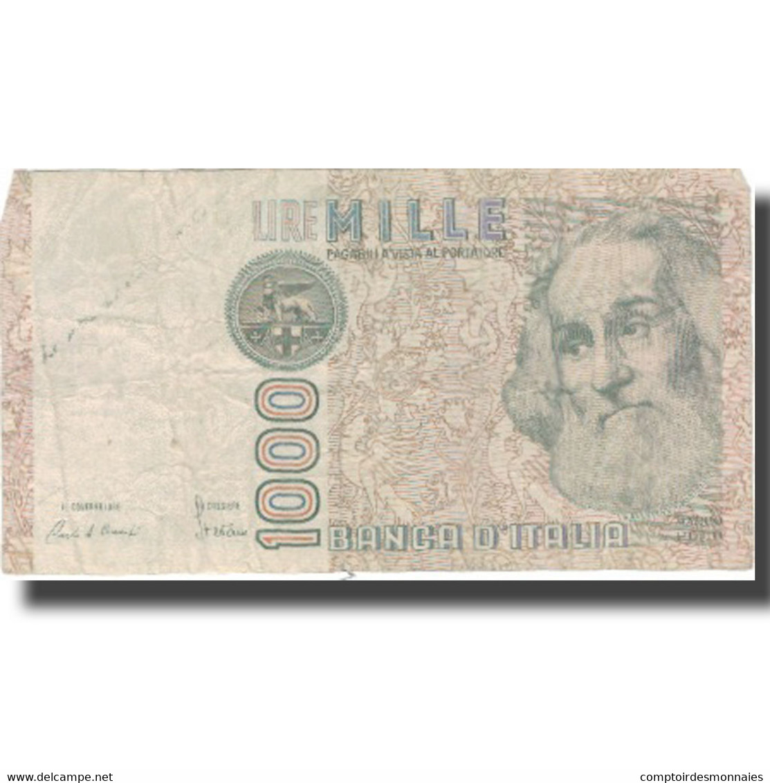 Billet, Italie, 1000 Lire, Undated (1982), KM:109a, B+ - 1000 Lire