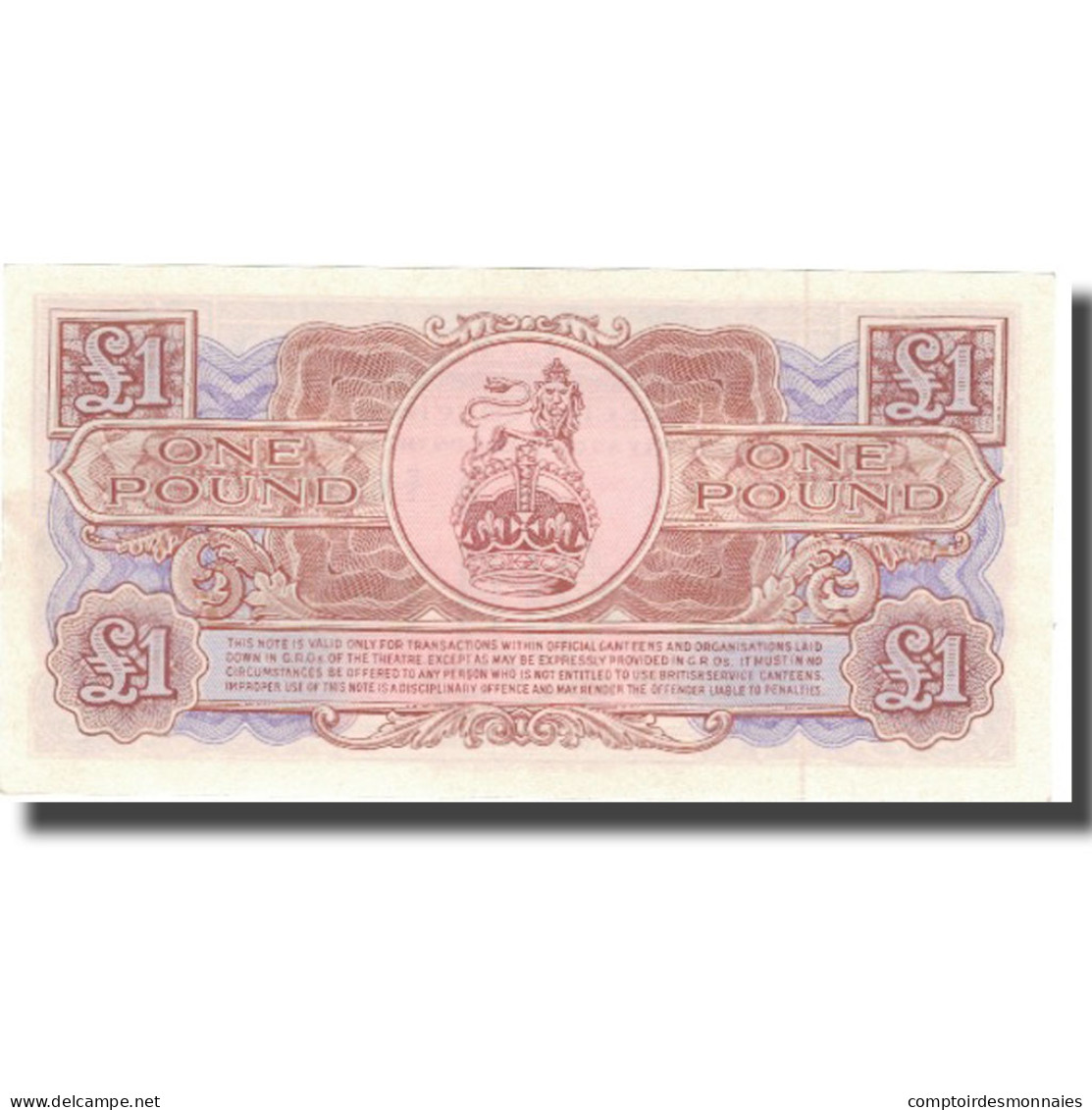 Billet, Grande-Bretagne, 1 Pound, Undated (1958), KM:M29, NEUF - Forze Armate Britanniche & Docuementi Speciali