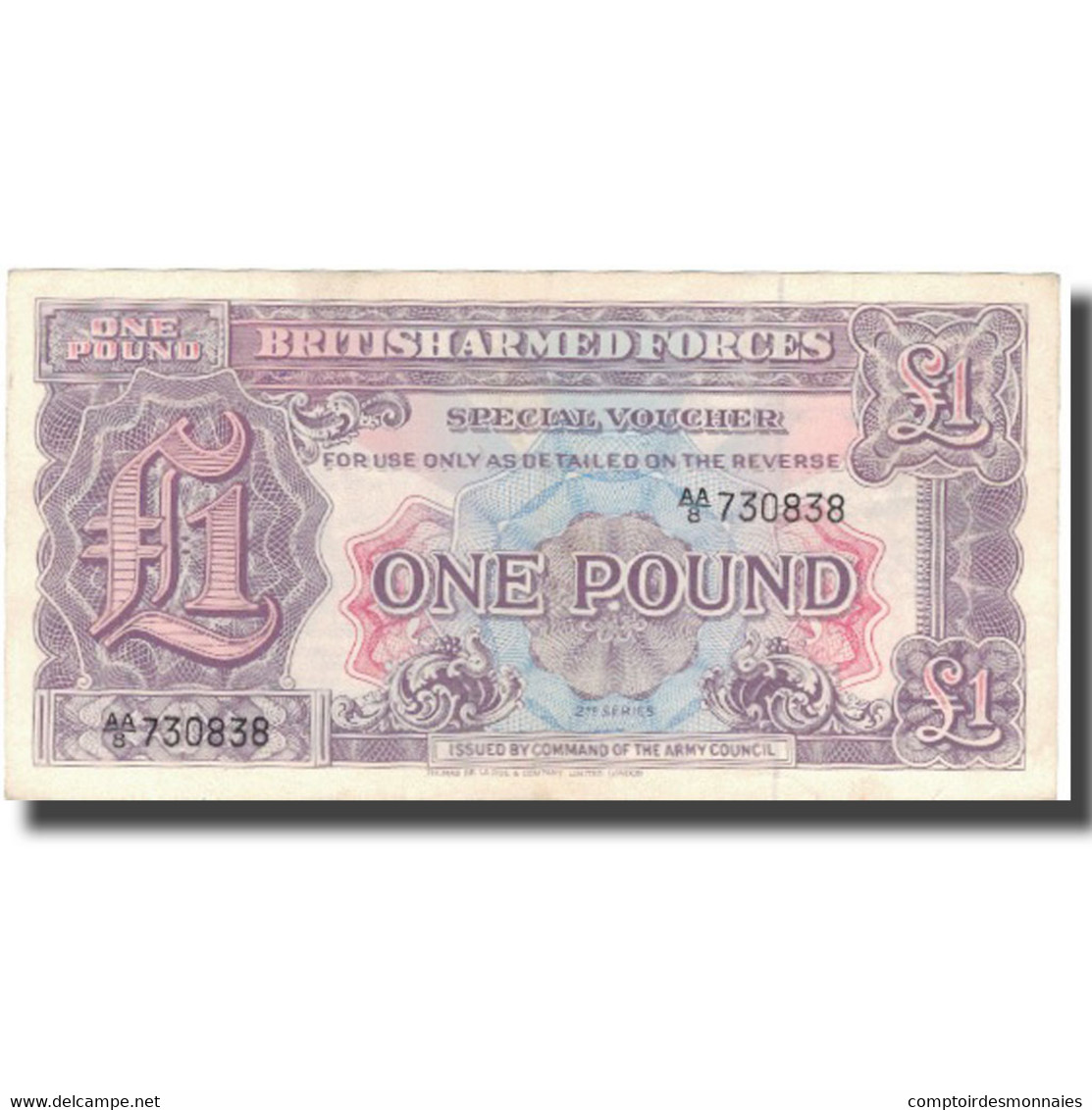 Billet, Grande-Bretagne, 1 Pound, Undated (1948), KM:M22a, TTB+ - British Armed Forces & Special Vouchers