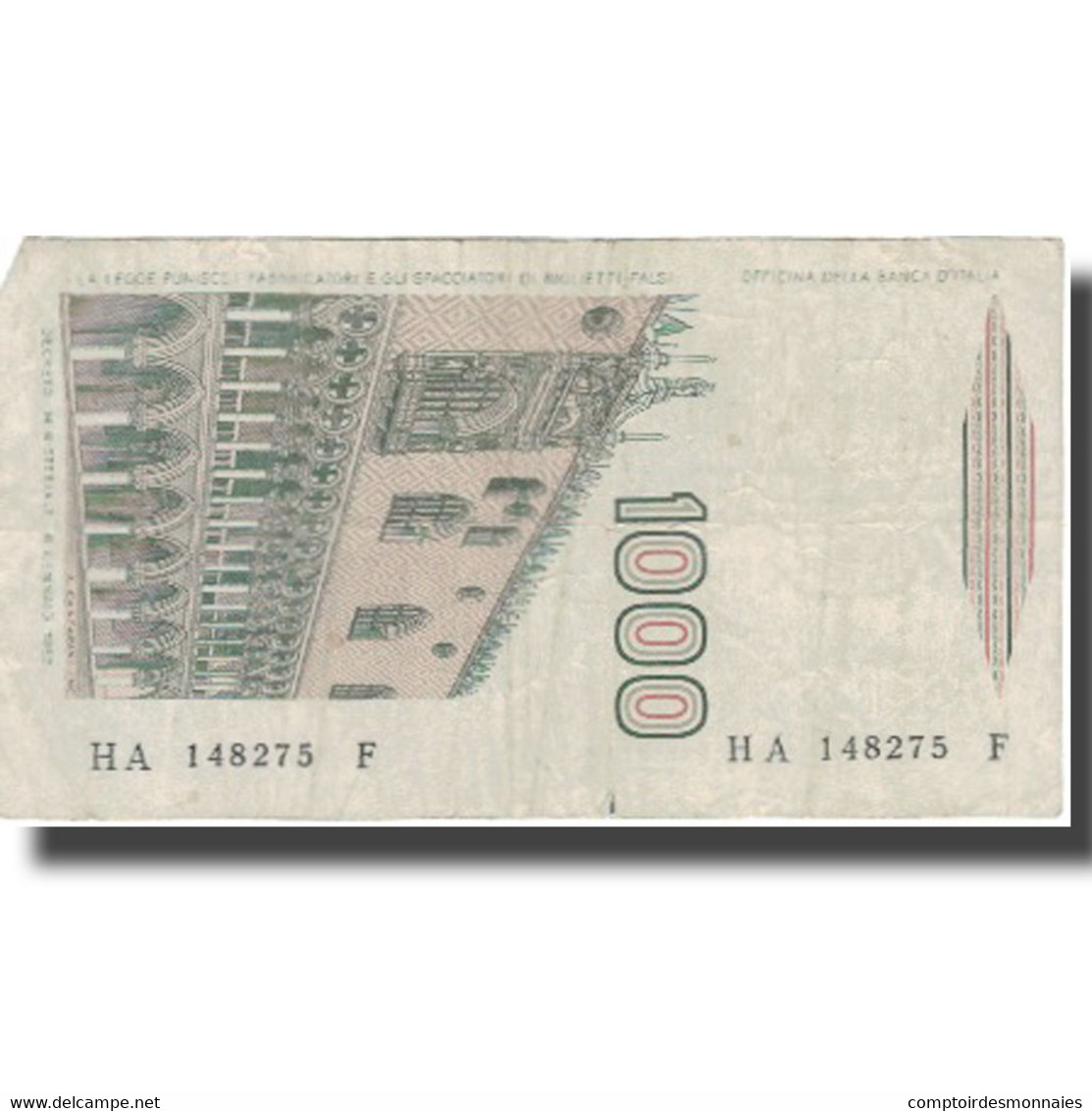 Billet, Italie, 1000 Lire, Undated (1982), KM:109a, TB+ - 1000 Lire