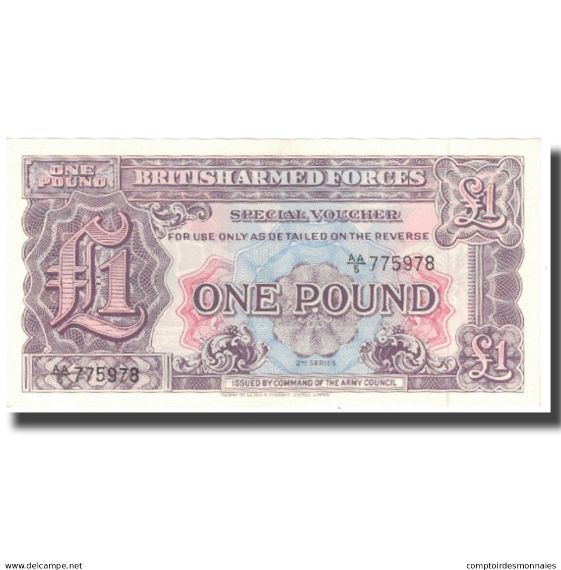 Billet, Grande-Bretagne, 1 Pound, Undated (1948), KM:M22a, NEUF - British Armed Forces & Special Vouchers