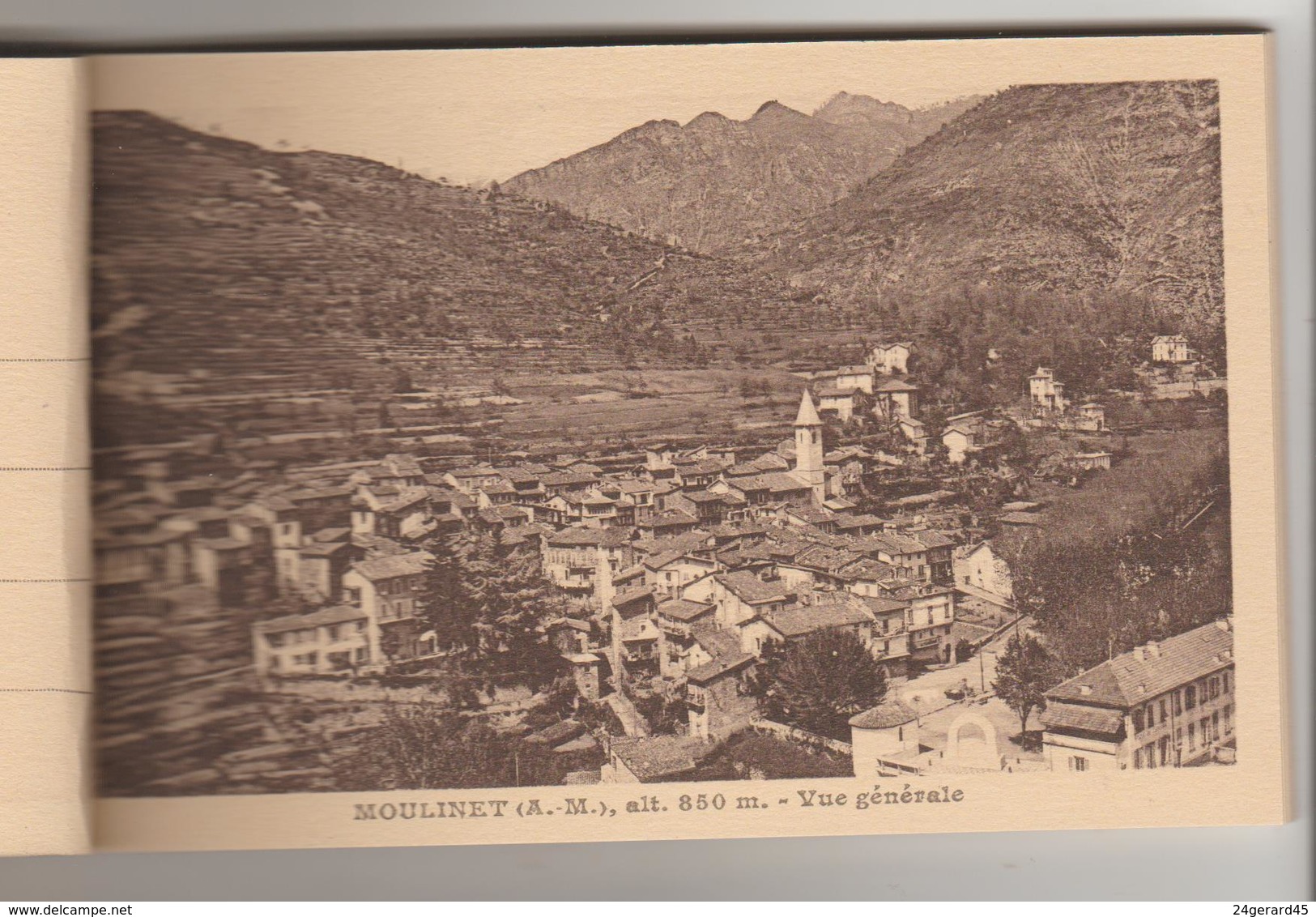 CARNET COMPLET 20 CPSM EXCURSION INTERVALLEE ALPES MARITIMES LUCERAM TURINI SOSPEL MENTON...