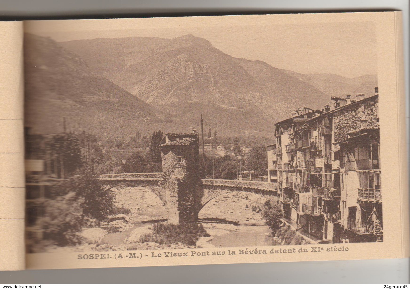 CARNET COMPLET 20 CPSM EXCURSION INTERVALLEE ALPES MARITIMES LUCERAM TURINI SOSPEL MENTON...