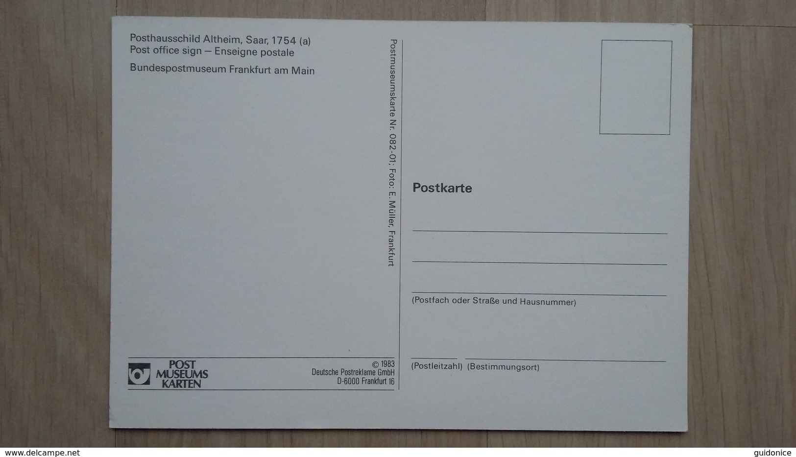 Ansichtskarte - Postmuseumskarte Mit Darstellung Eines Posthausschildes - Correos & Carteros