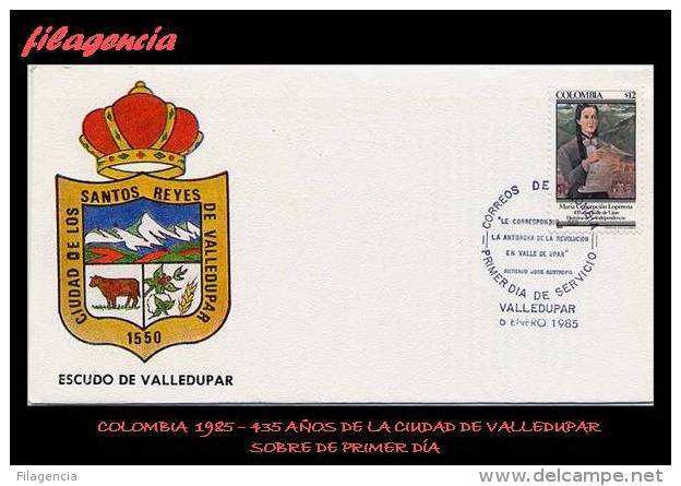 AMERICA. COLOMBIA SPD-FDC. 1985 435 AÑOS DE LA CIUDAD DE VALLEDUPAR - Colombia