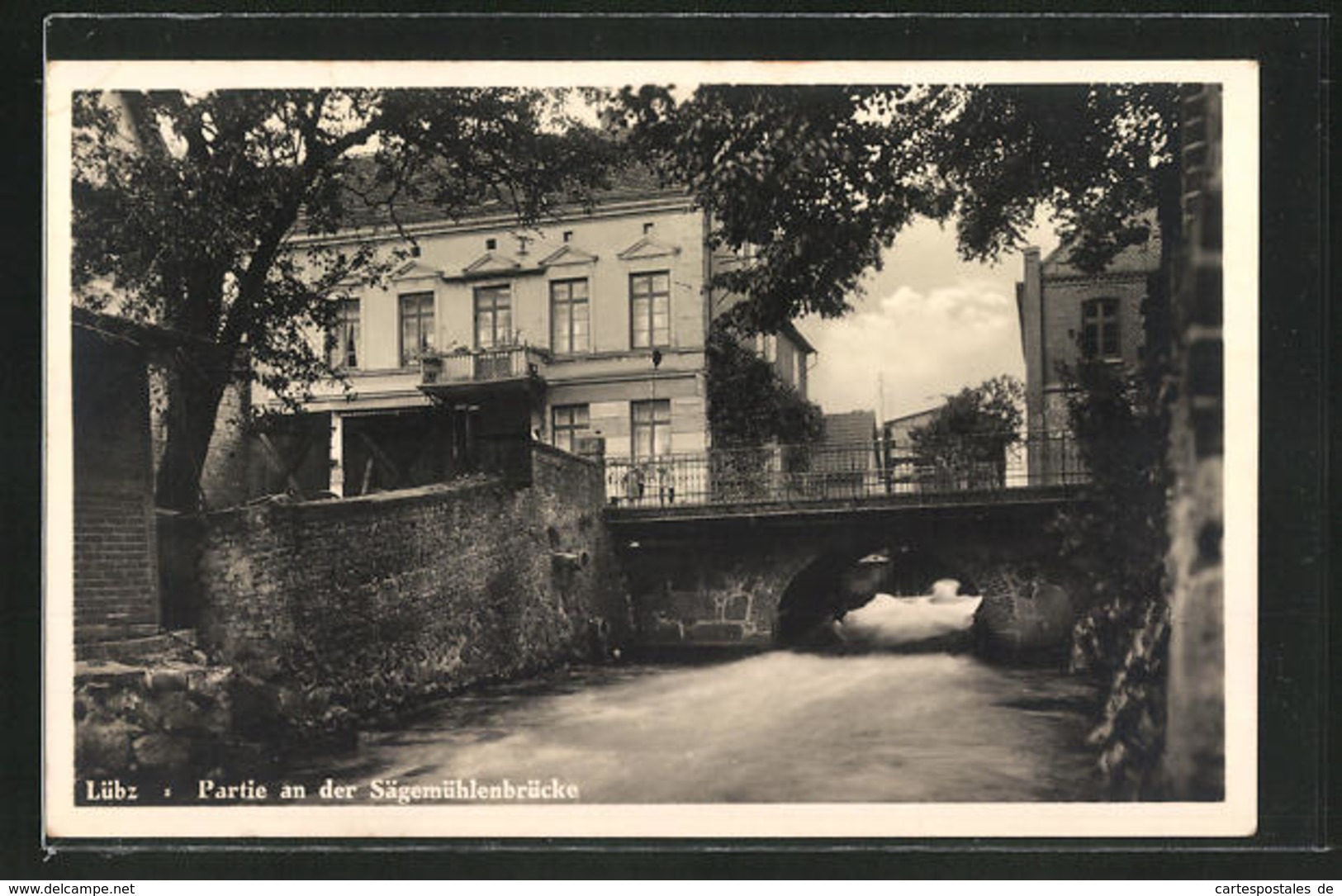 AK Lübz, Partie An Der Sägemühlenbrücke - Lübz