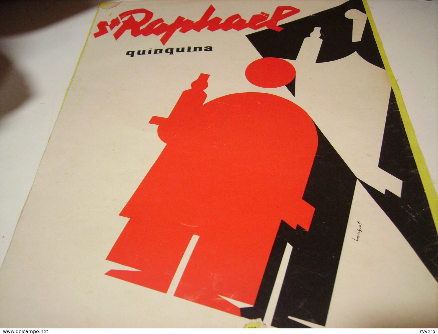 ANCIENNE PUBLICITE APERITIF ST RAPHAEL  1954 - Affiches