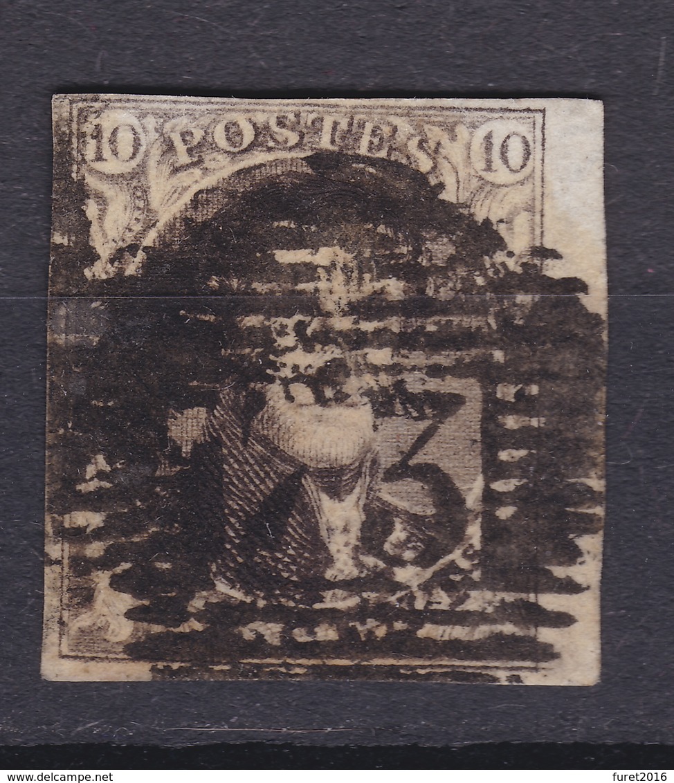 N° 6 Margé BDF Pieds De Lettres En Filigrane - 1851-1857 Medaillons (6/8)