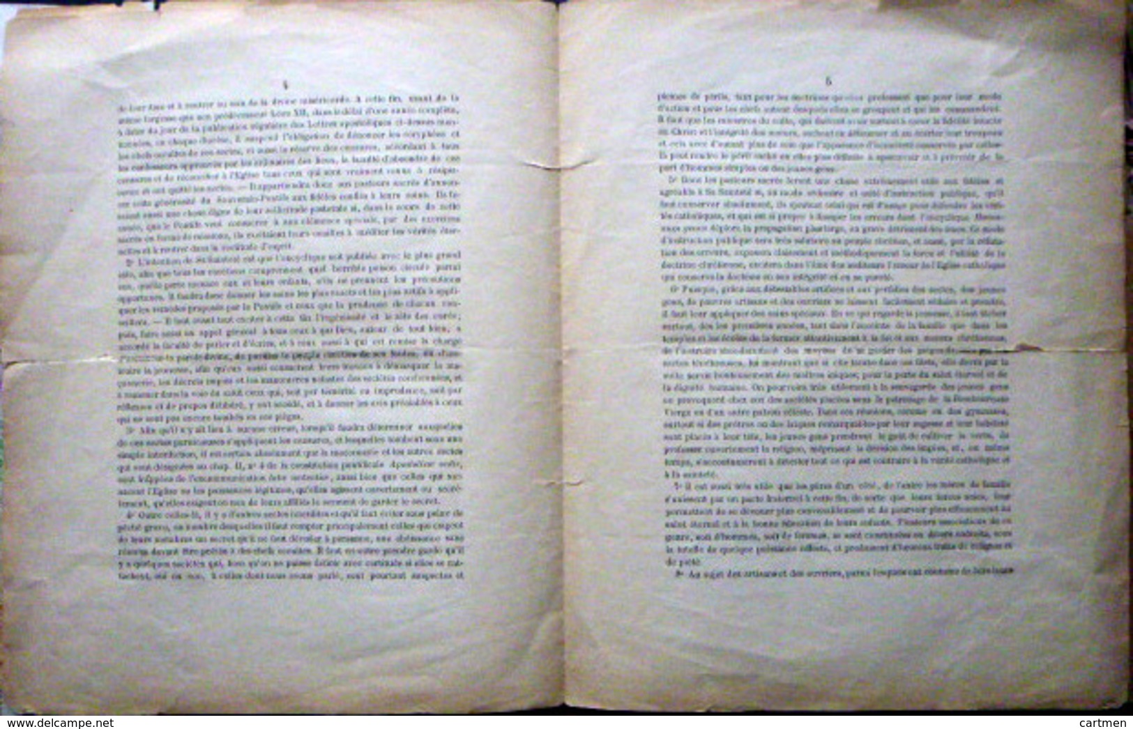 FRANC MACONNERIE APPEL DE L'EGLISE A LUTTER CONTRE LA F M SELON L'ENCYCLIQUE HUMANUM GENUS 1884 - Documents Historiques