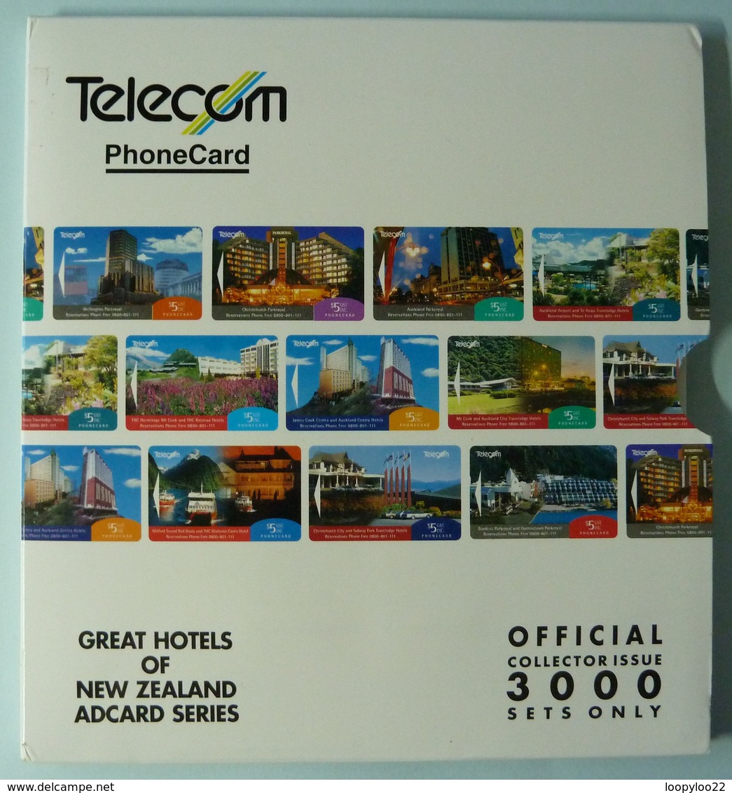 NEW ZEALAND - GPT Set Of 10 - 1994 Great Hotels - 3000ex - NZ-CP-20 - MINT In Folder - Collector Pack - Nouvelle-Zélande