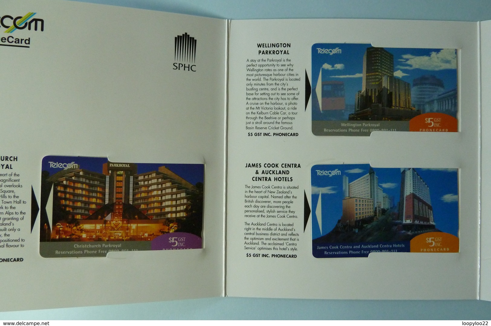 NEW ZEALAND - GPT Set Of 10 - 1994 Great Hotels - 3000ex - NZ-CP-20 - MINT In Folder - Collector Pack - New Zealand