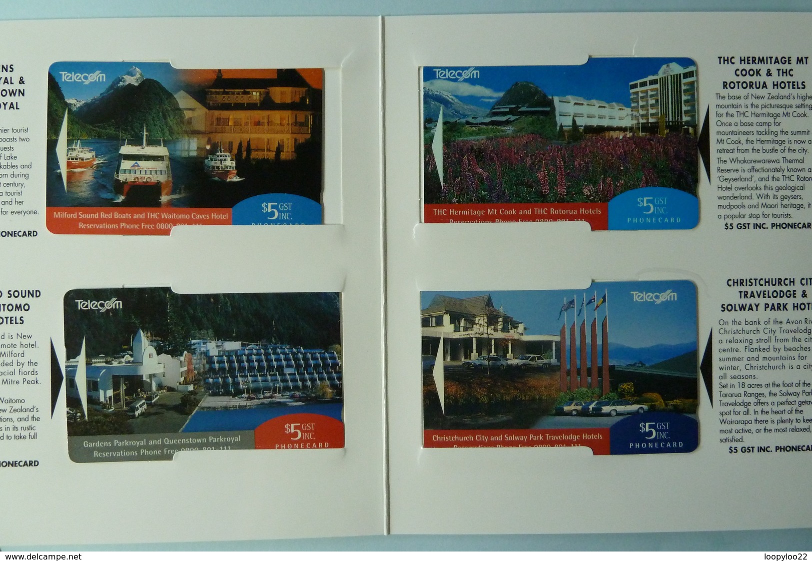 NEW ZEALAND - GPT Set Of 10 - 1994 Great Hotels - 3000ex - NZ-CP-20 - MINT In Folder - Collector Pack - Neuseeland