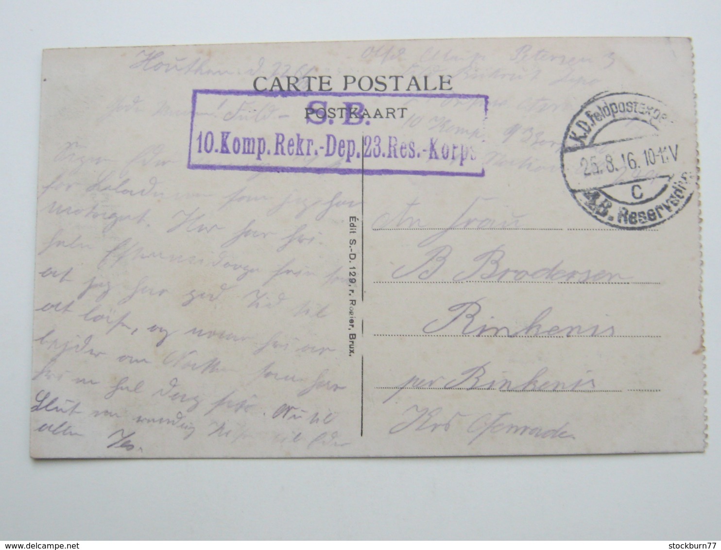 MESSINES    ,  Carte Postale  1916 - Mesen