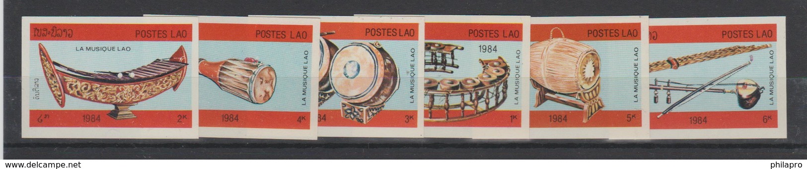 LAOS  #IMPERFORATE   COMPLETE SET  **MNH VF  Ref  370N - Laos