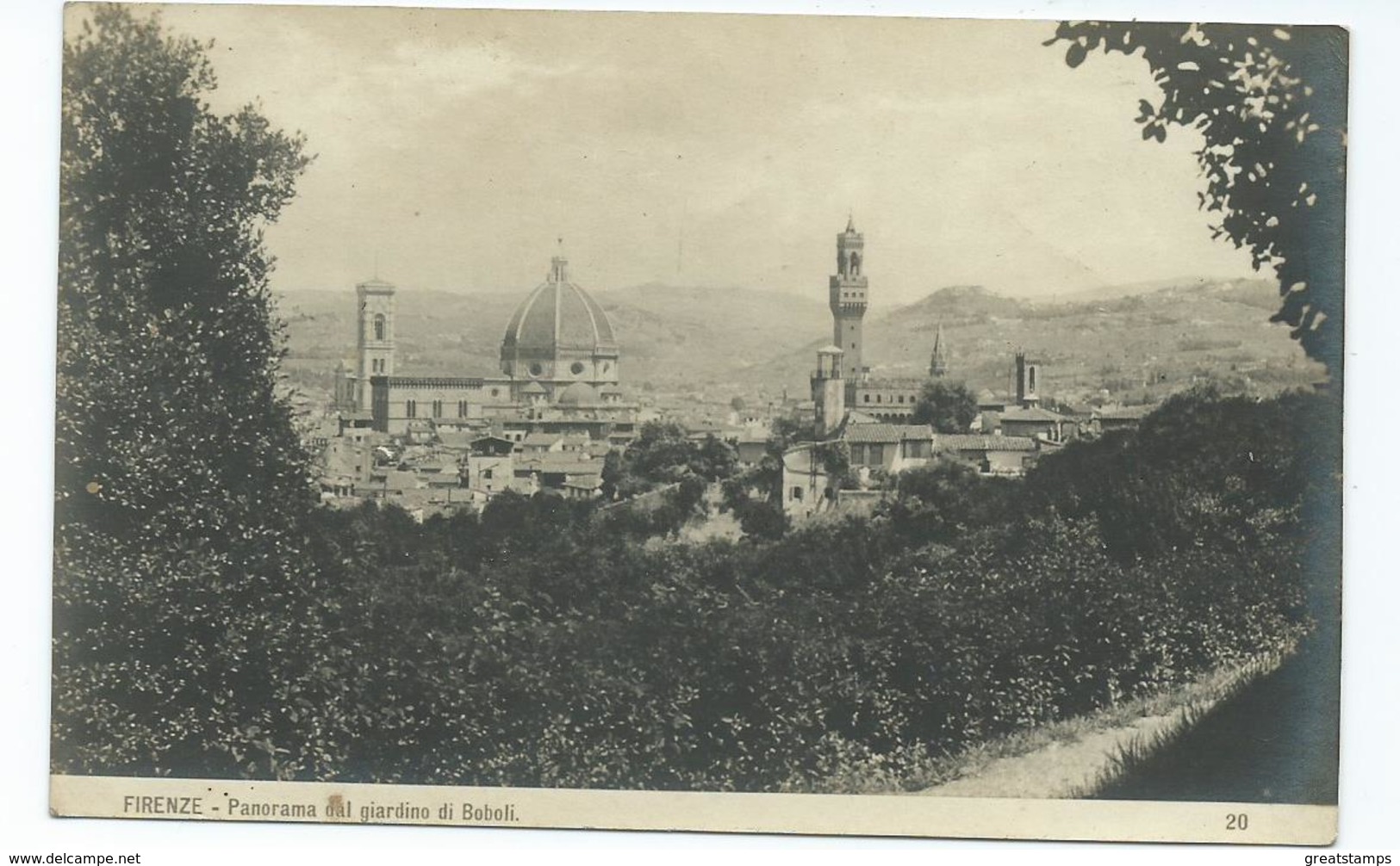 Italy Rp Postcard Firenze Florence. Panorama Unused - Firenze (Florence)