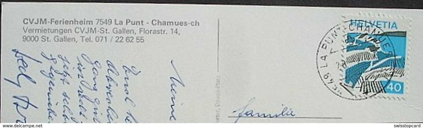 LA PUNT-CHAMUES-CH CVJM-Ferienheim - Autres & Non Classés