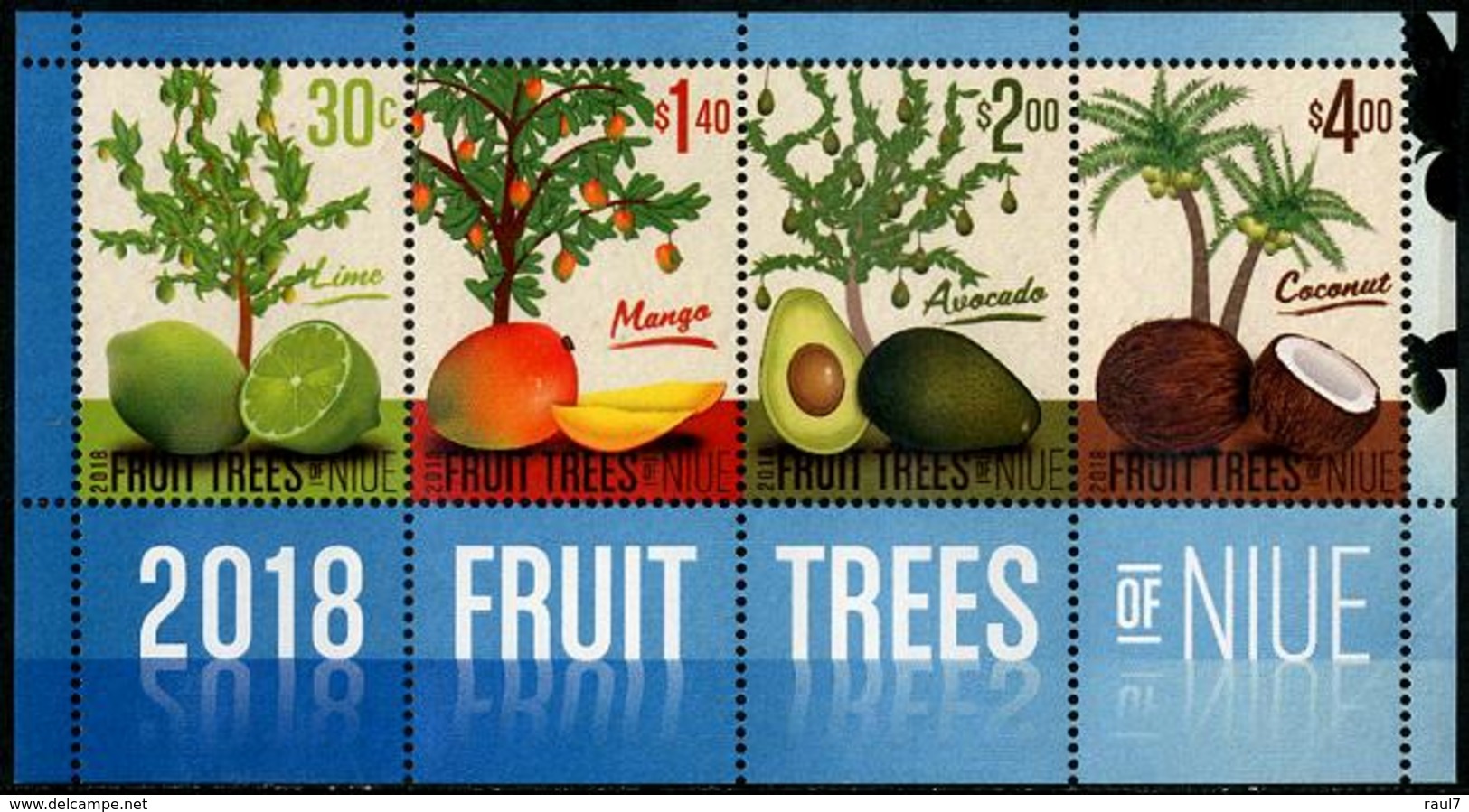 NIUE - 2018 - Fruits Tropicaux De Niue - BF Neufs // Mnh - Niue