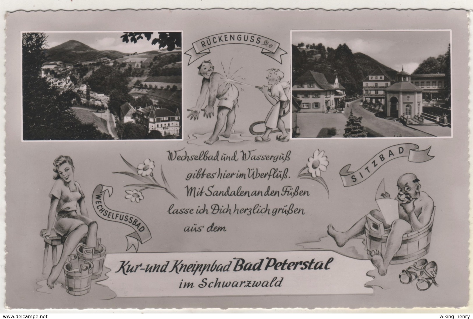 Bad Peterstal Griesbach - S/w Mehrbildkarte 8 - Bad Peterstal-Griesbach