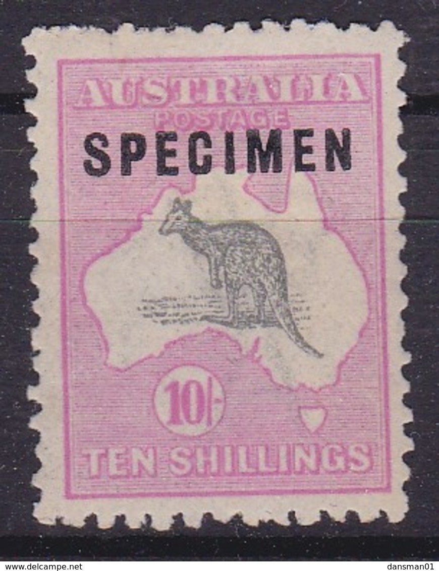 Australia 1918 SPECIMEN SG 43a Mint Hinged (3rd Wmk ) Ovpt Type C - Ungebraucht