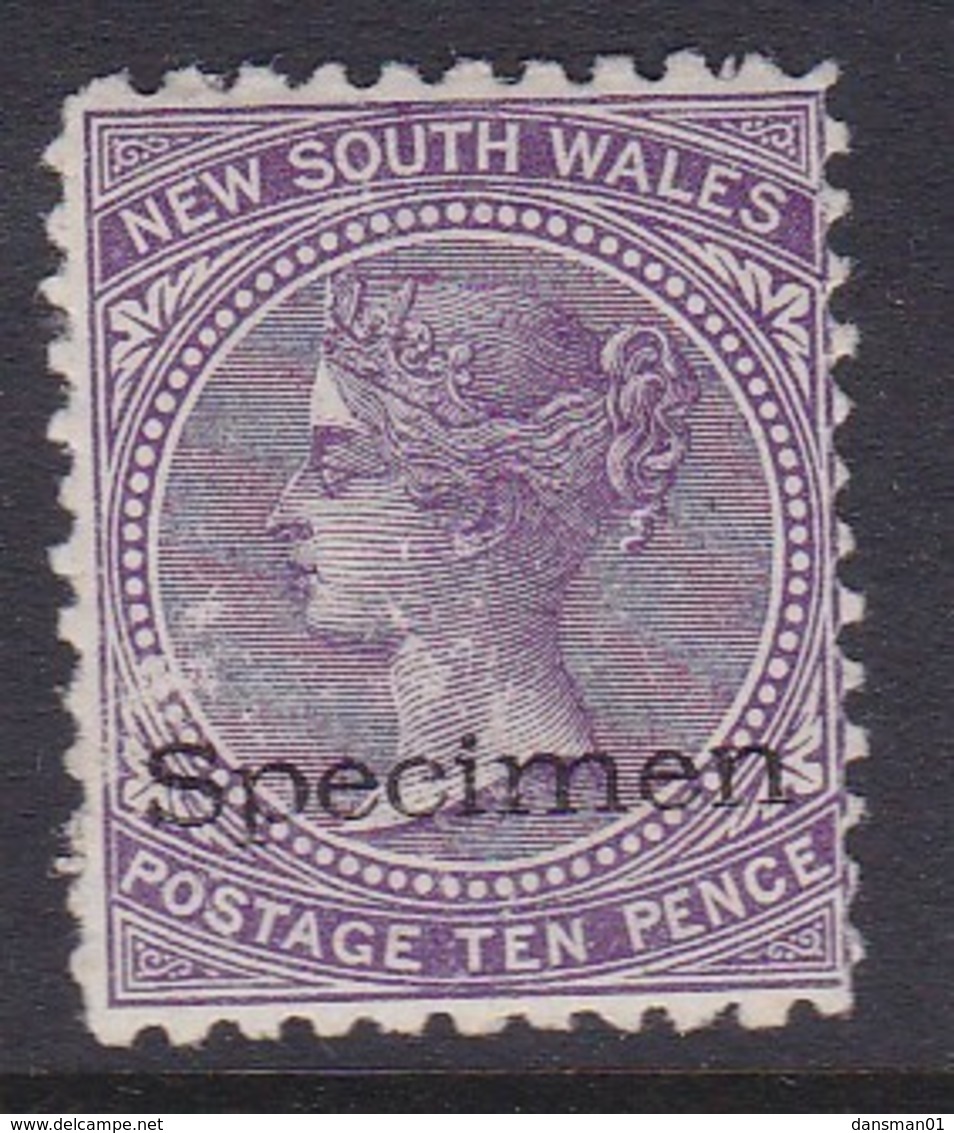 New South Wales 1897 SG 236eas P.11x12 Mint Hinged Specimen - Mint Stamps