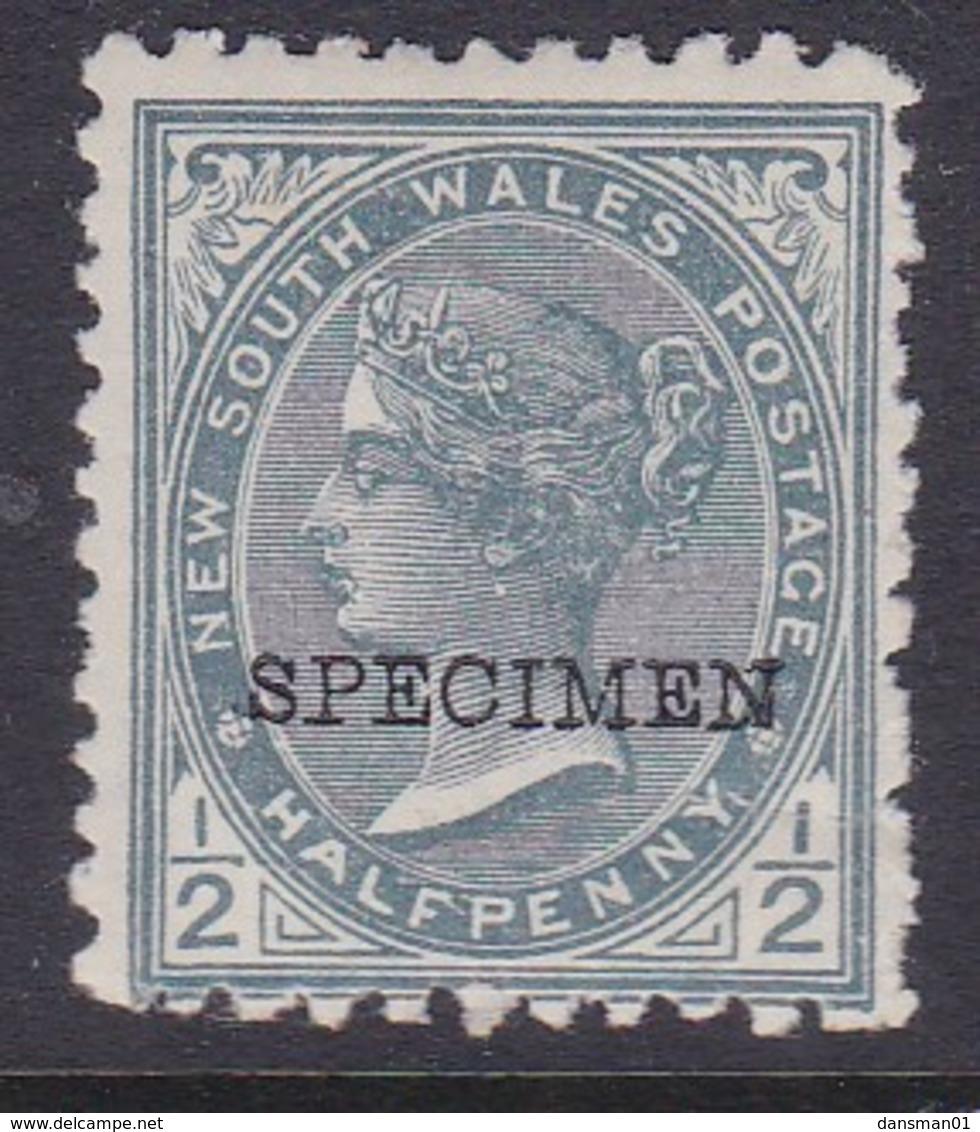 New South Wales 1892 SG 271cs P.11x12 Mint Hinged Specimen - Mint Stamps