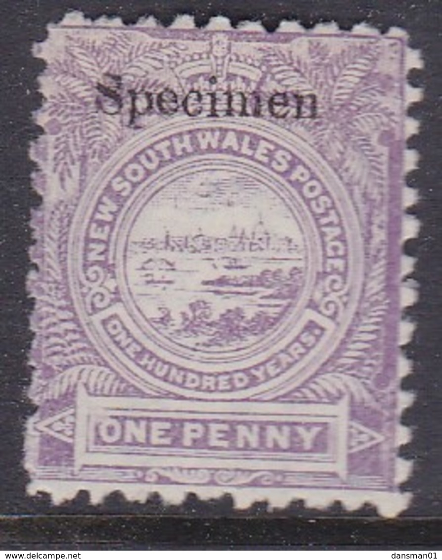 New South Wales 1888 SG 253s P. 11x12 Mint Hinged SPECIMEN - Ongebruikt