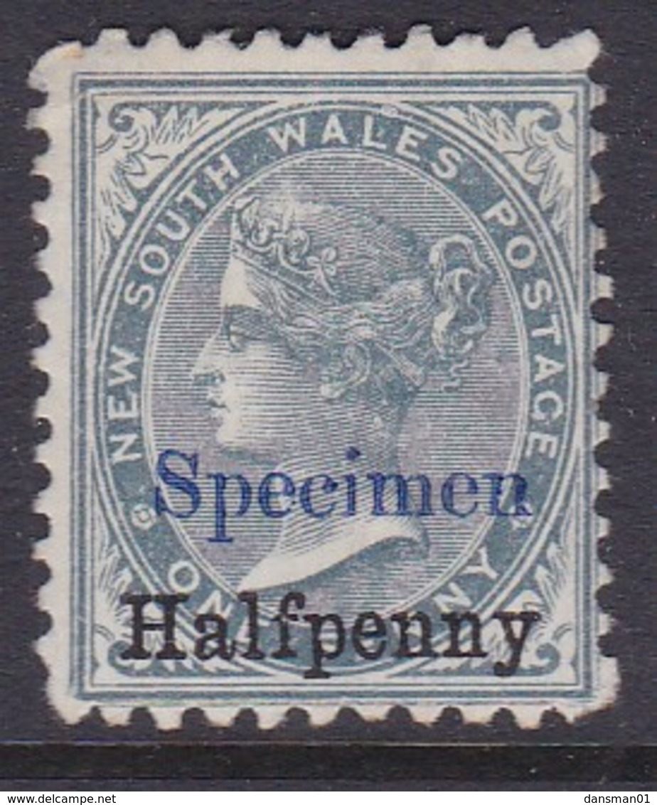 New South Wales 1891 SG 266s P. 11x12 Mint Hinged SPECIMEN - Ongebruikt