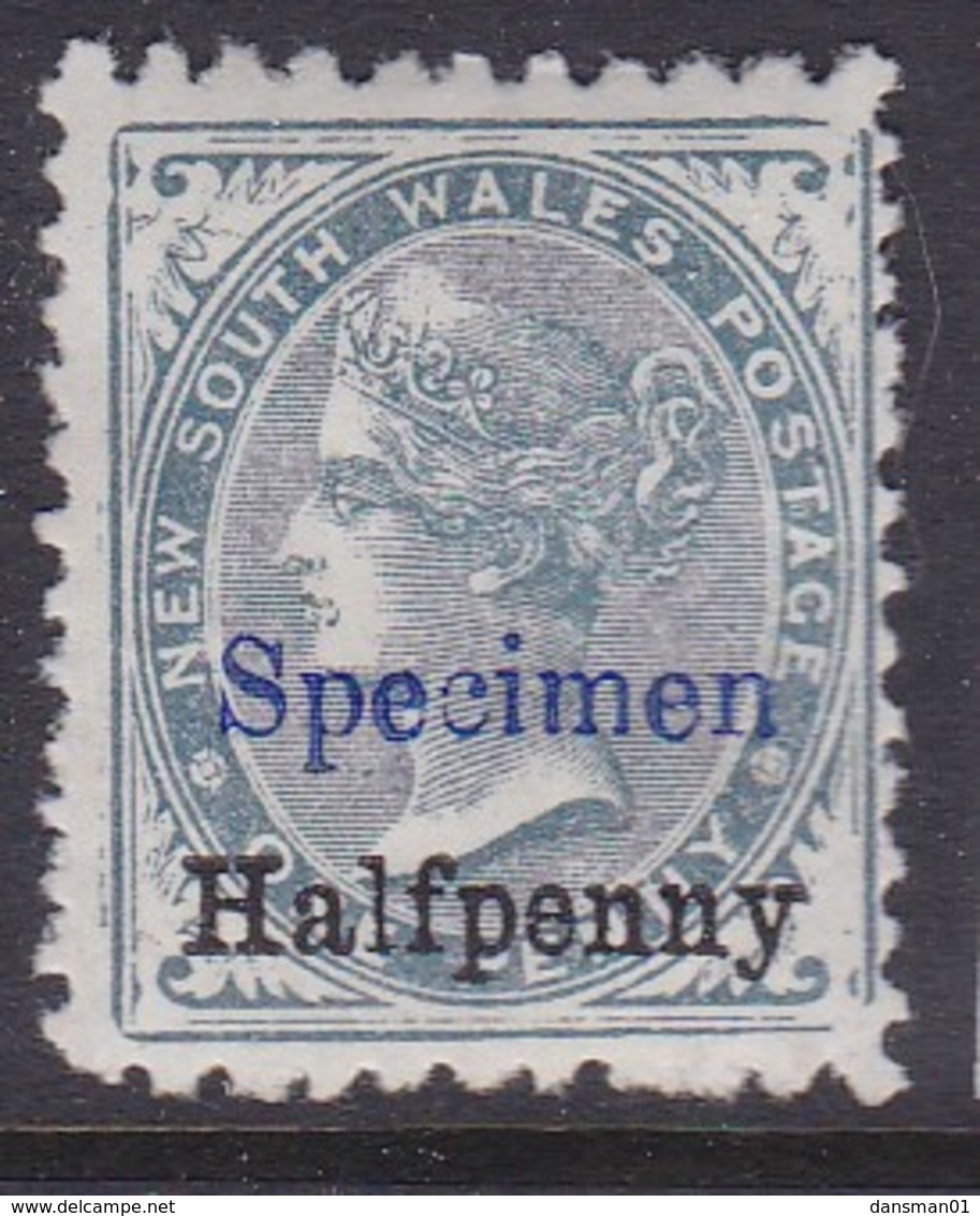 New South Wales 1891 SG 266s P. 11x12 Mint Hinged SPECIMEN - Nuevos