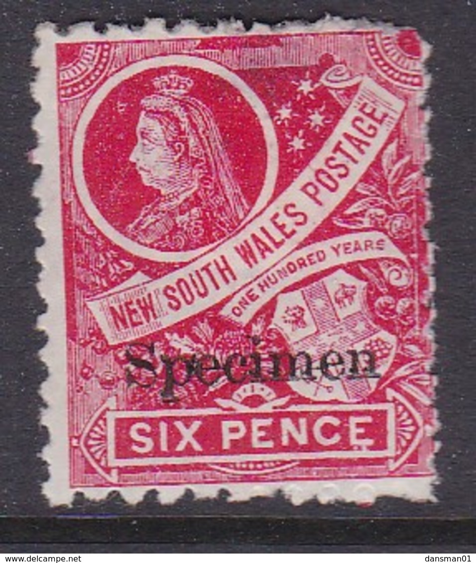New South Wales 1888 SG 256s P. 11x12 Mint Hinged SPECIMEN - Neufs