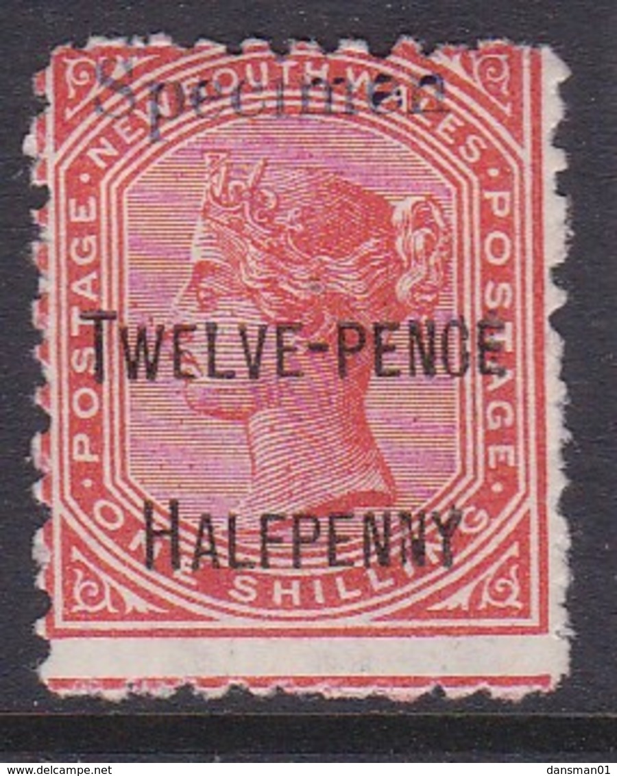 New South Wales 1891 SG 268s P. 11x12 Mint Hinged SPECIMEN - Ongebruikt