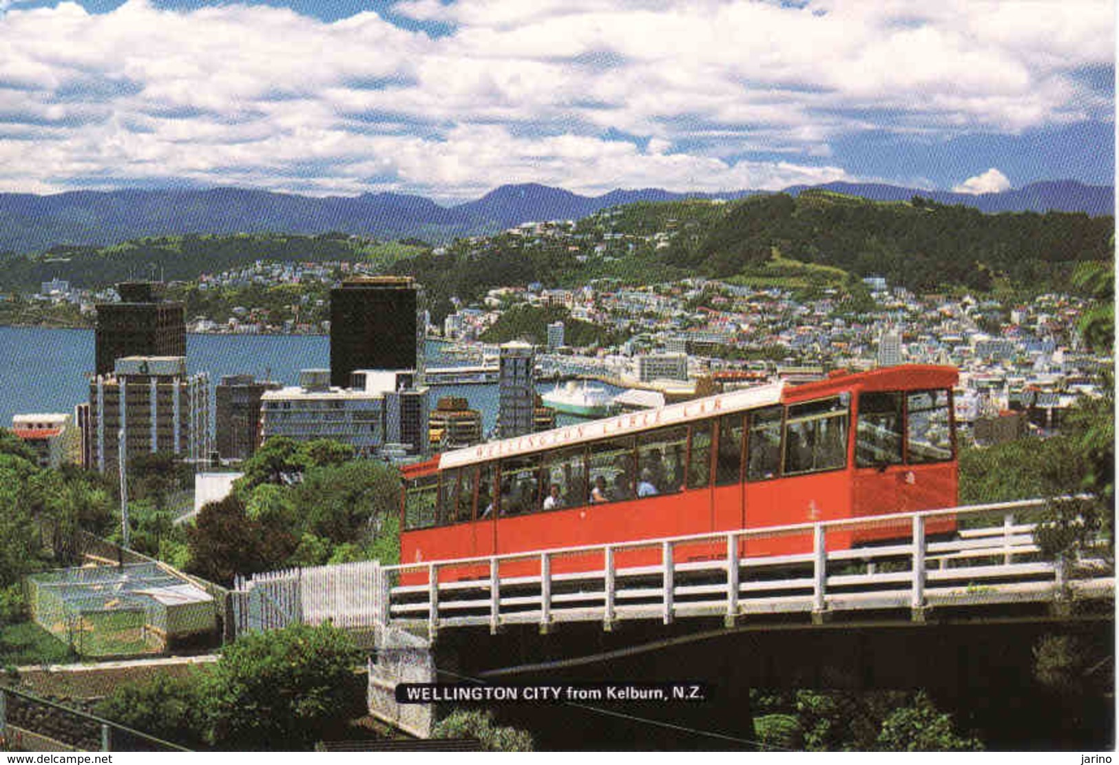 New Zealand, Wellington City From Kelburn, Cablecar, Mint - Nouvelle-Zélande