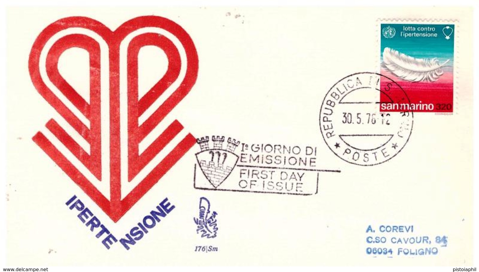 Fdc Venetia: IPERTENSIONE (1978) Viaggiata - FDC