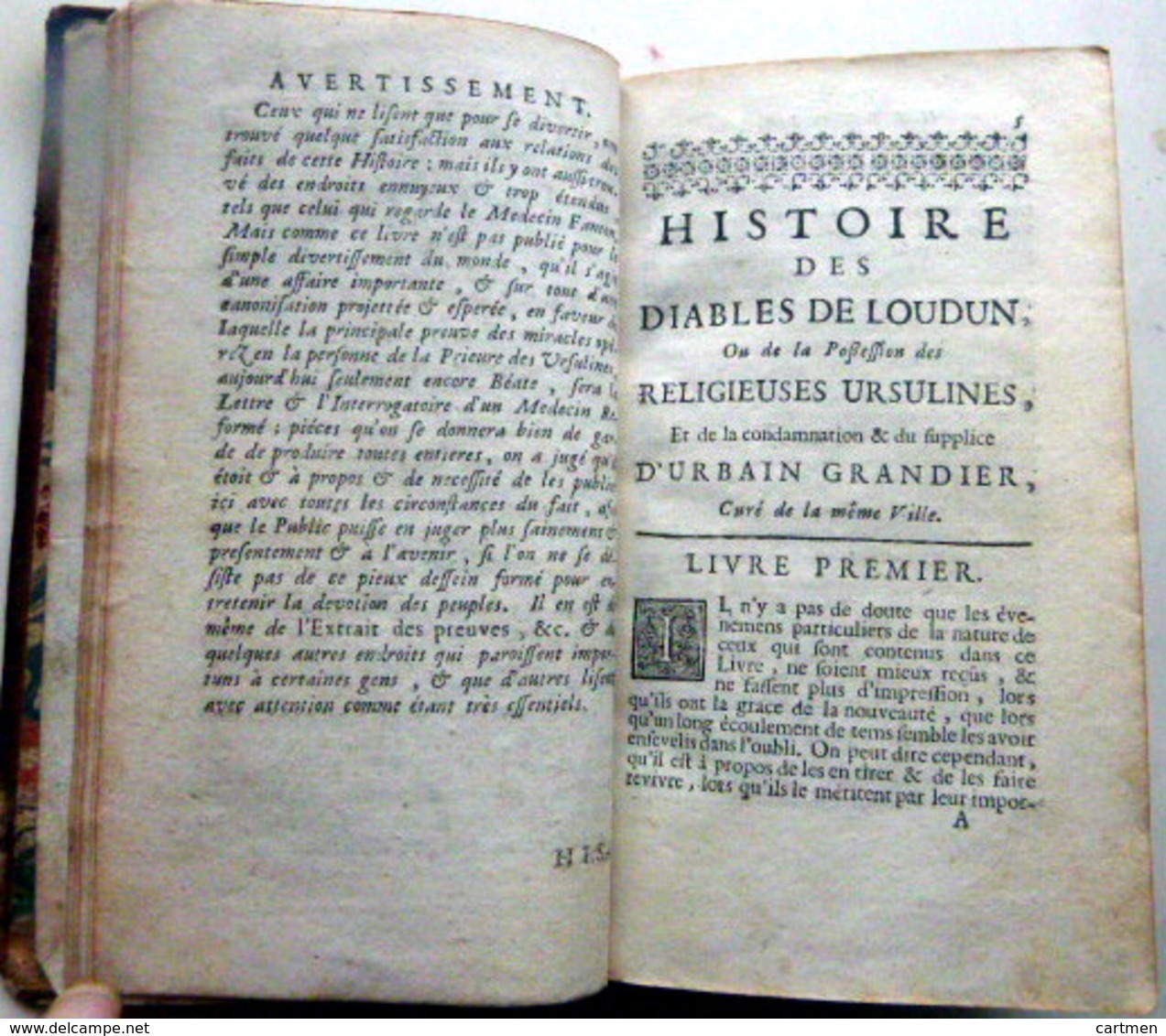 SORCELLERIE XVII°  ENVOUTEMENT HISTOIRE DES DIABLES DE LOUDUN URBAIN GRANDIER 1716 ESOTERISME MAGIE NOIRE - Documents Historiques