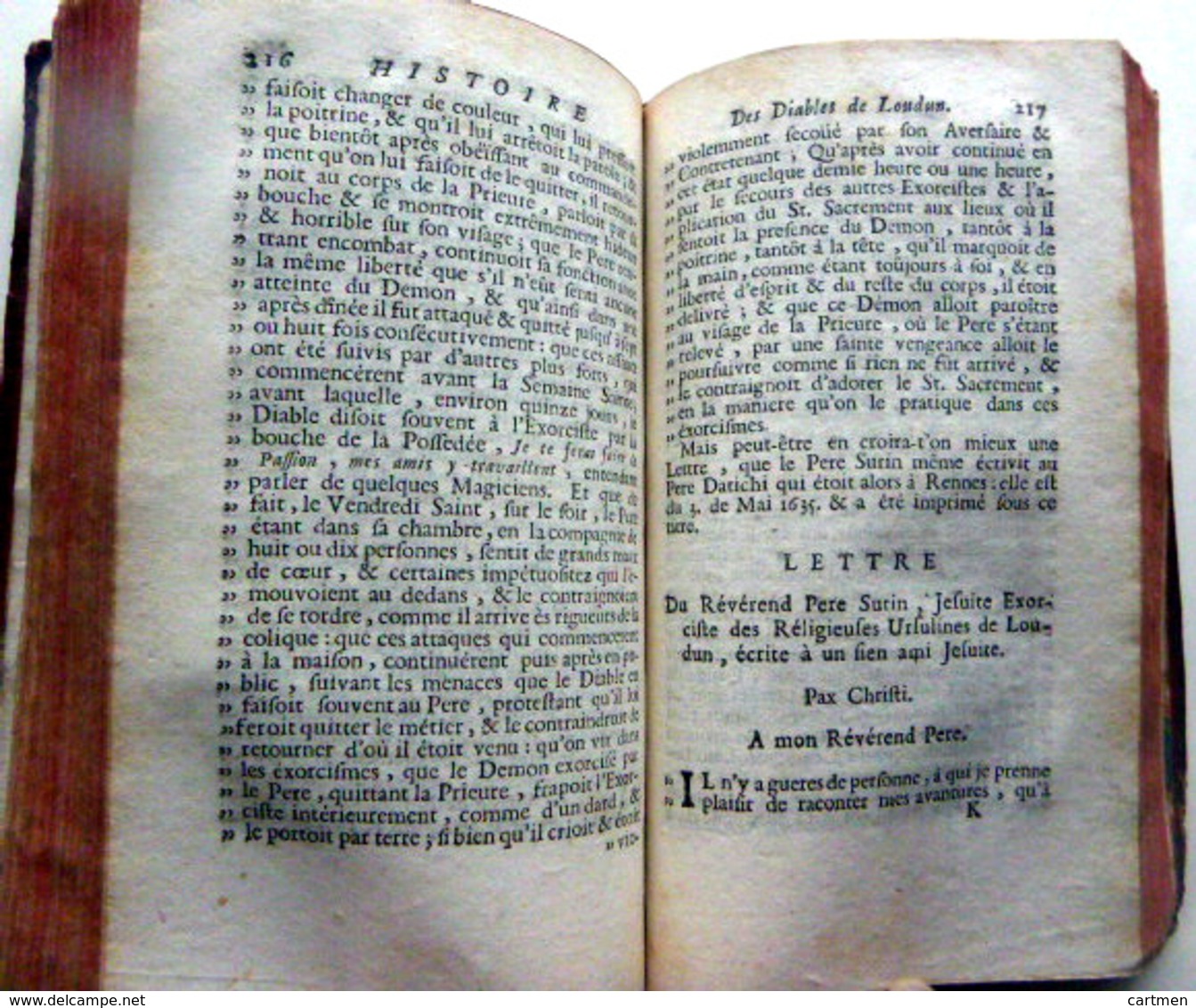 SORCELLERIE XVII°  ENVOUTEMENT HISTOIRE DES DIABLES DE LOUDUN URBAIN GRANDIER 1716 ESOTERISME MAGIE NOIRE - Documents Historiques