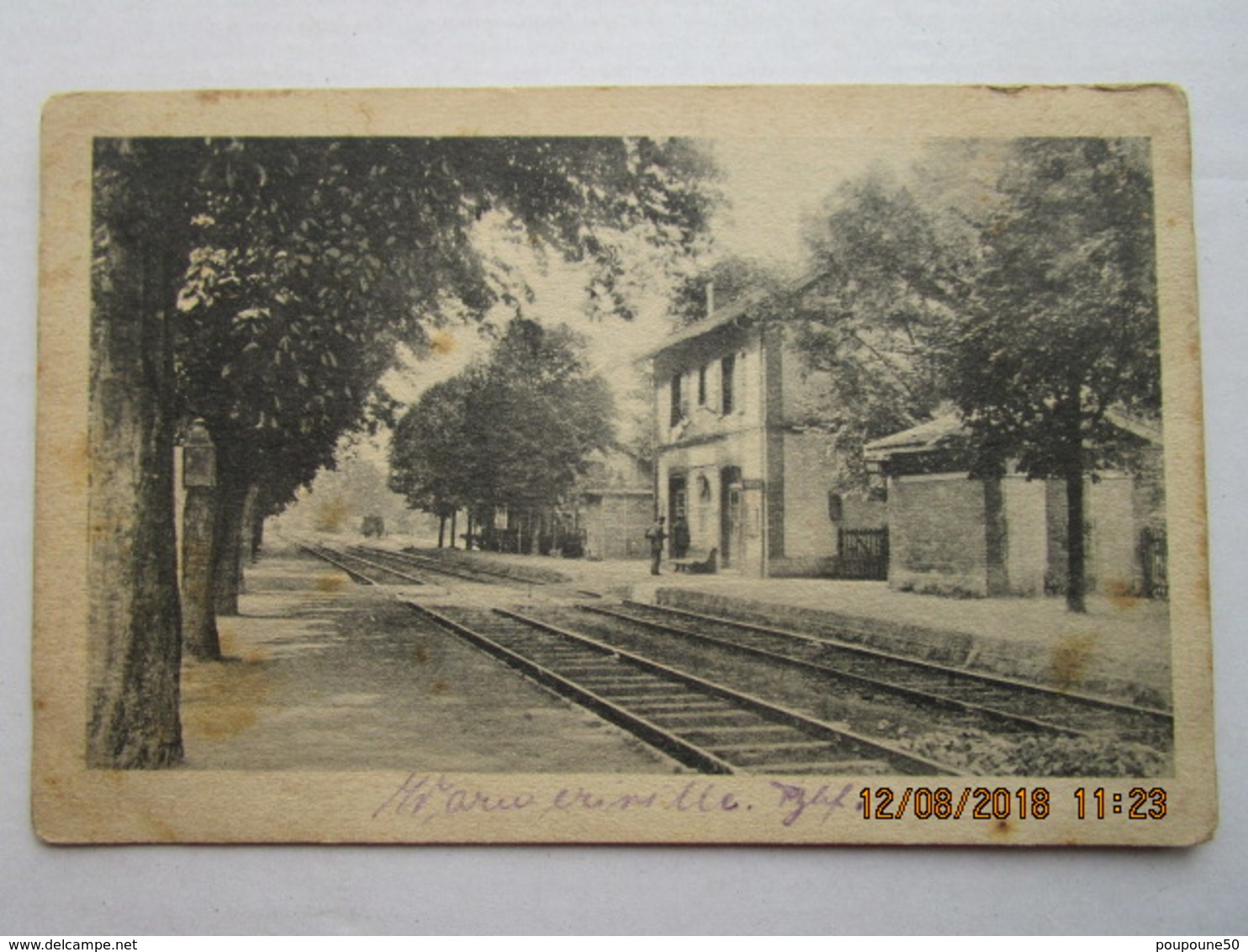 CPA 51 Vers Reims - La Gare De WARMERIVILLE - édit. Allemande  Postkartenfolge N:44 Militäramtlich Genehmigt. - Reims