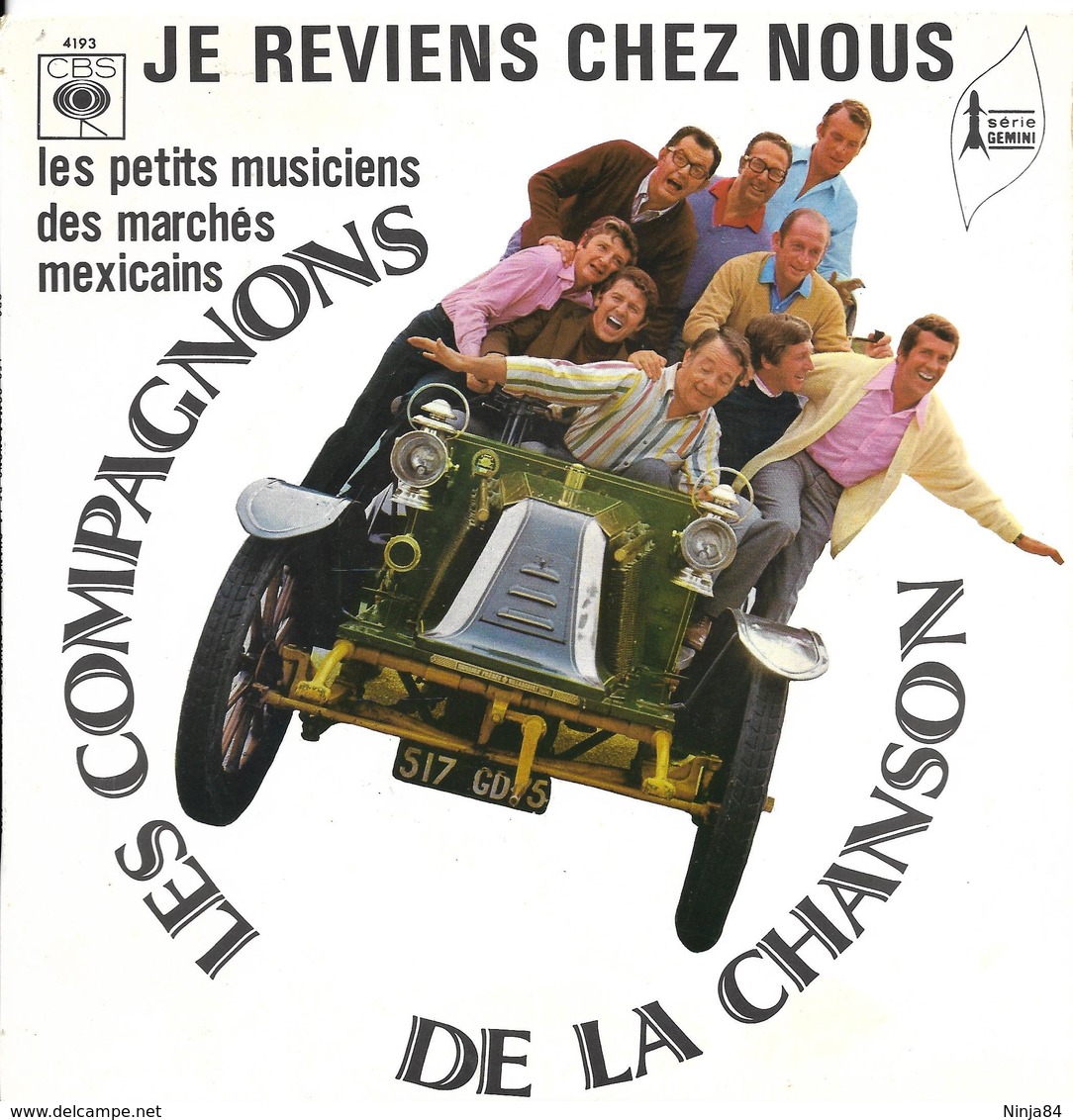 SP 45 RPM (7") Les Compagnons De La Chanson  "  Je Reviens Chez Nous  " - Autres - Musique Française