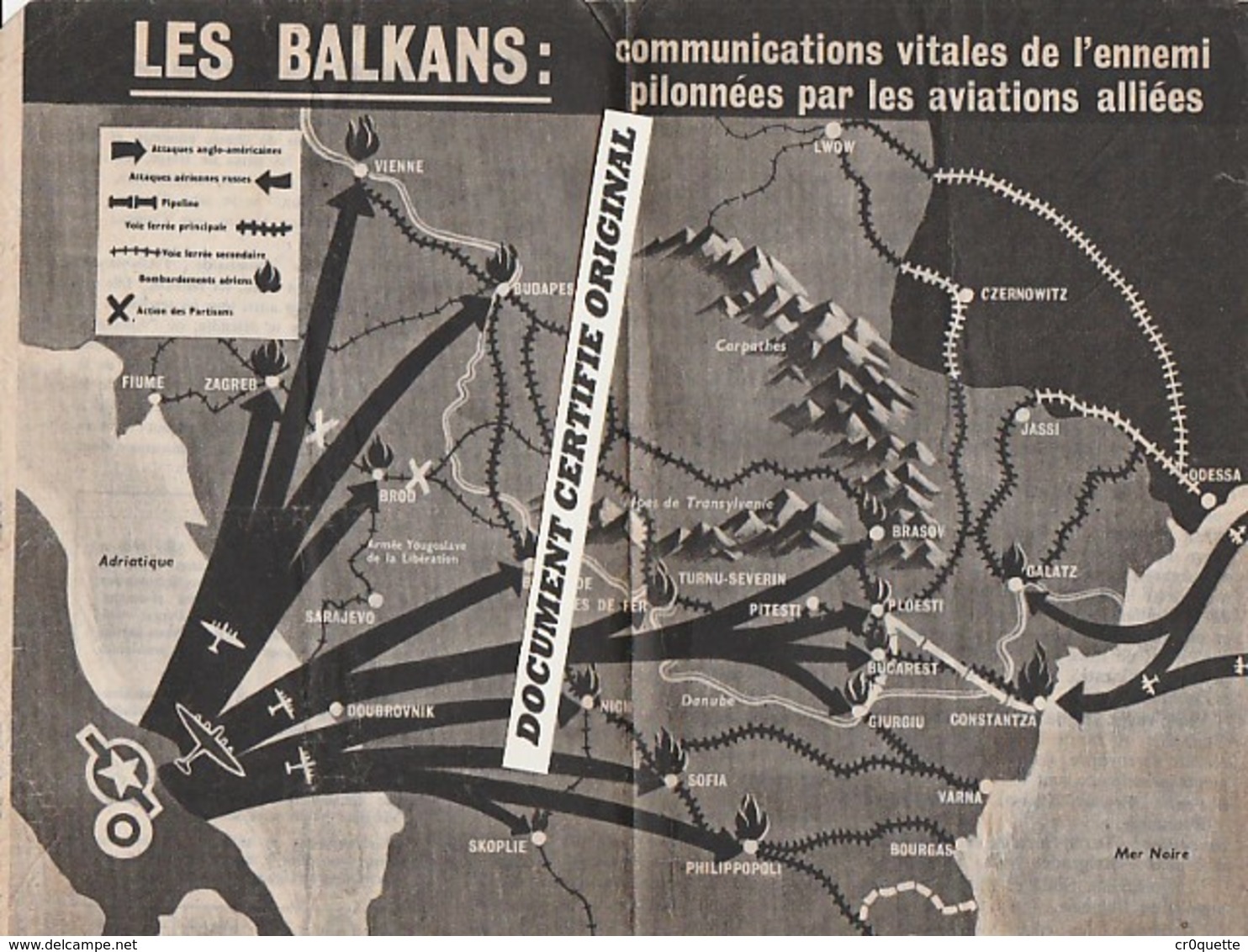 TRACT 39/45 - CARTE DES BALKANS - Historical Documents