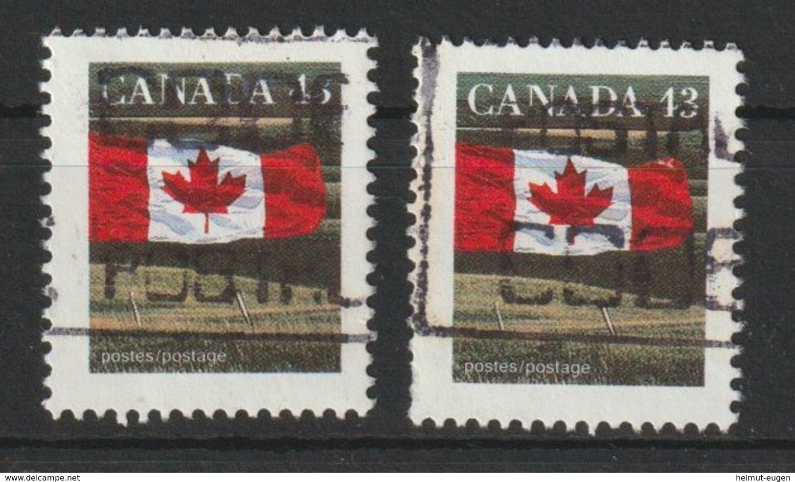 MiNr. 1338  Kanada (Dominion) / 1992, 30. Dez./1994, 18. Jan. Freimarke: Staatsflagge. - Gebraucht