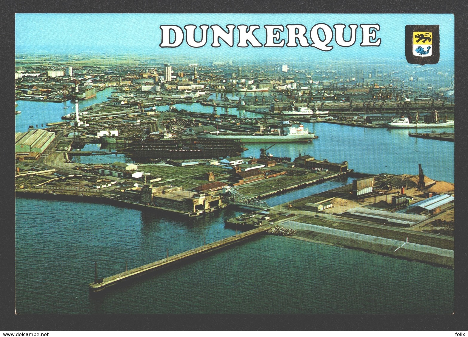 Dunkerque - Vue Générale En Avion Sur Le Port Autonome - Haven/ Hafen / Harbour - Dunkerque