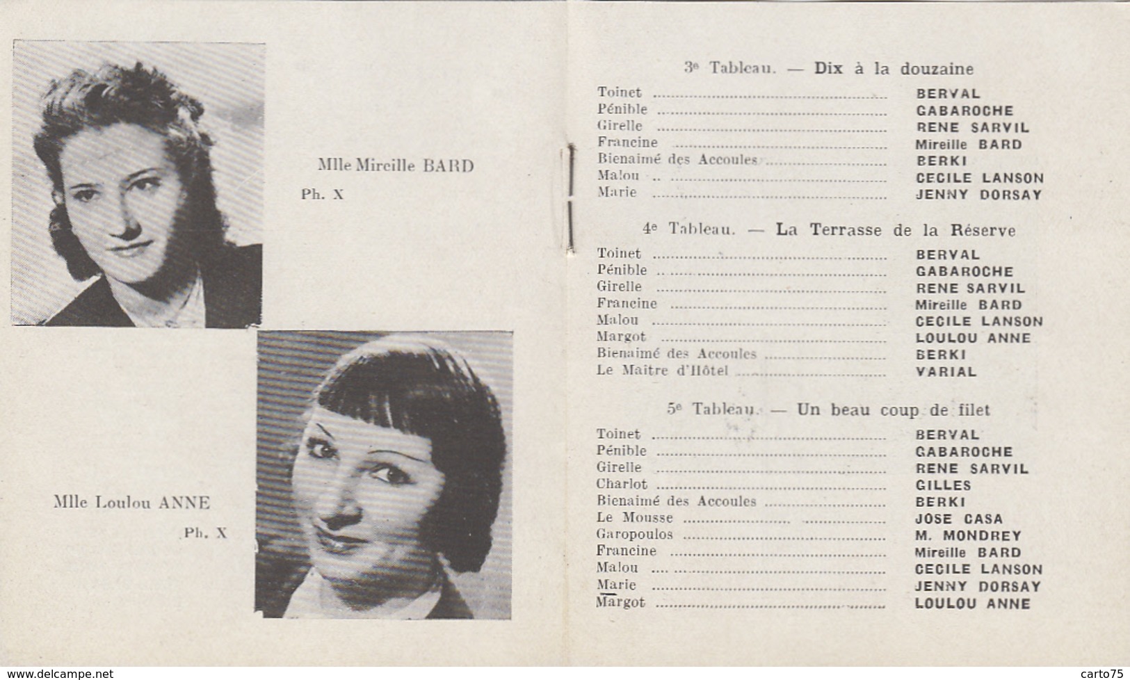 Vieux-Papiers - Programme - Les Grands Galas Alibert 1943-1944 - Opérette Marseillaise Vincent Scotto - Programmes