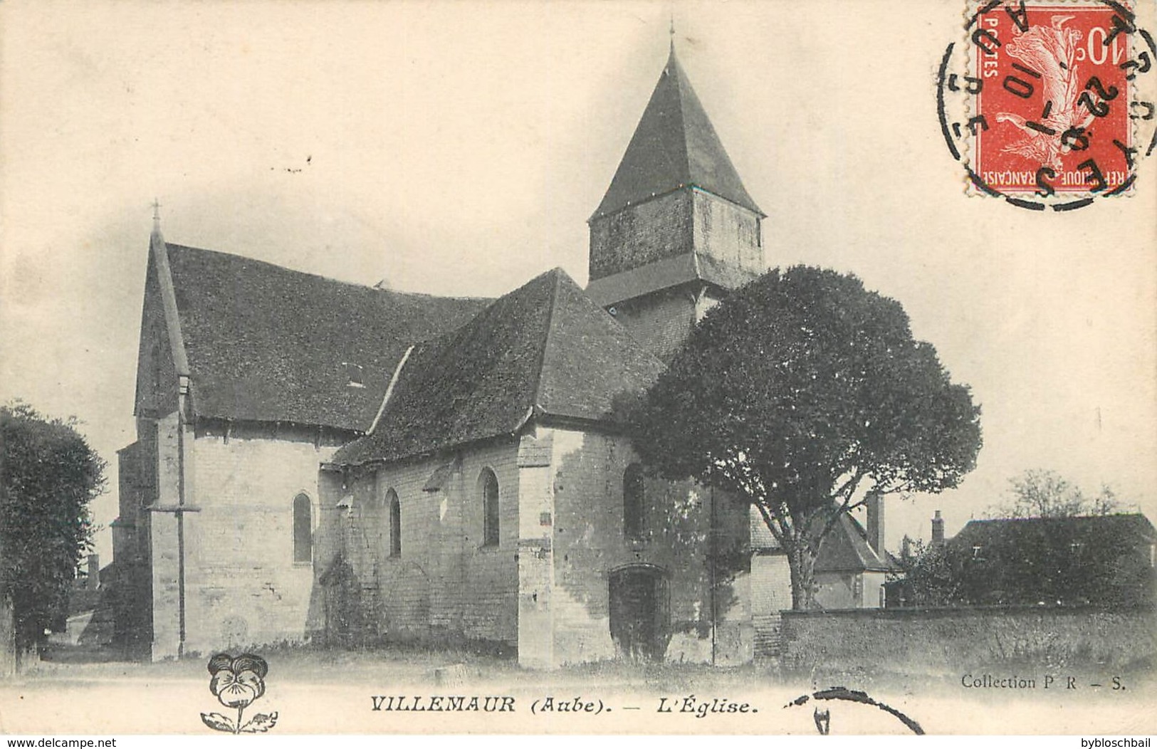 CPA 10 AUBE Villemaur L'Eglise 1910 - Other & Unclassified