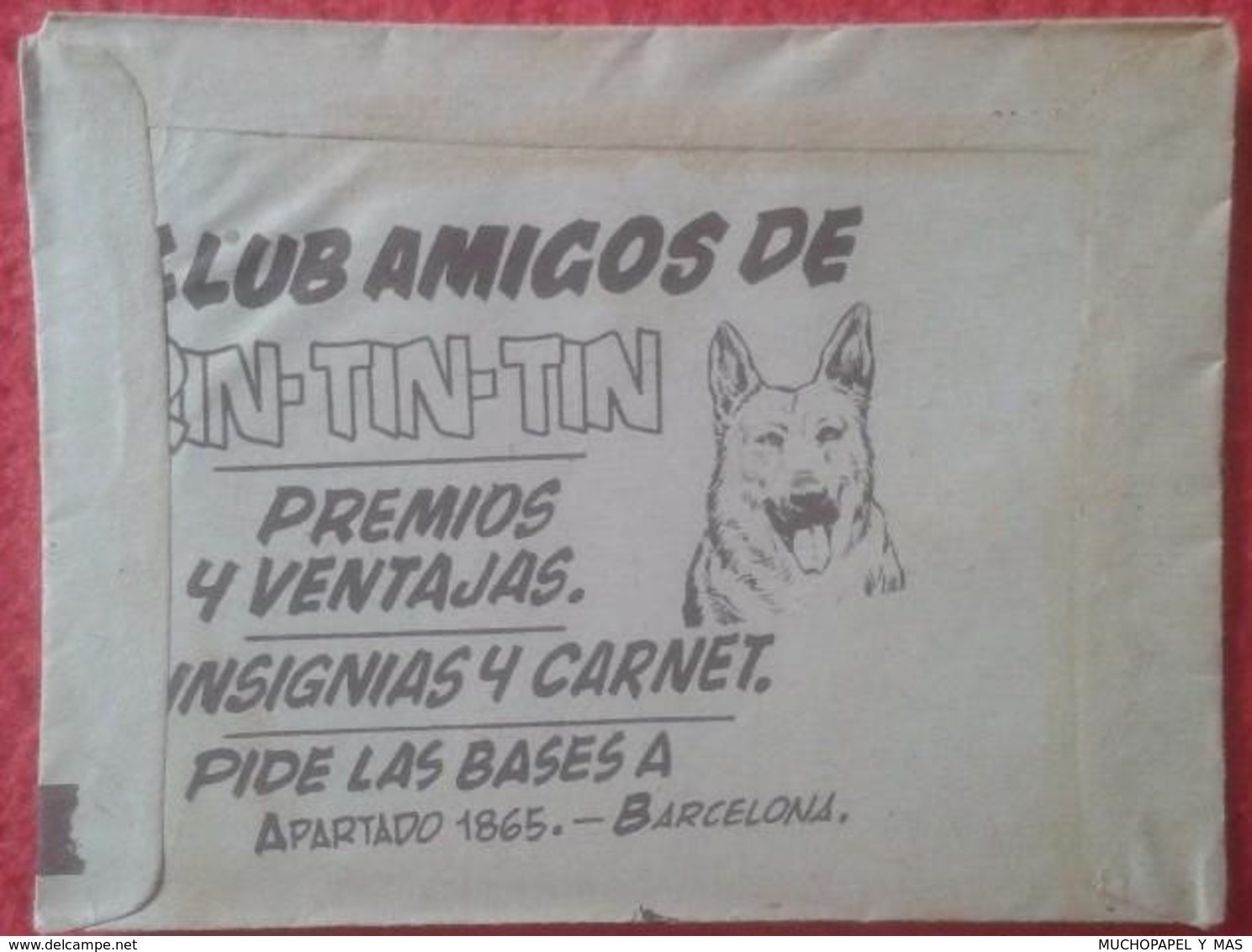 SPAIN. SOBRE DE CROMOS SIN ABRIR COLECCIÓN MIGUEL MICHAEL STROGOFF EL CORREO DEL ZAR REVERSO PUBLICIDAD RIN-TIN-TIN DOG - Otros & Sin Clasificación