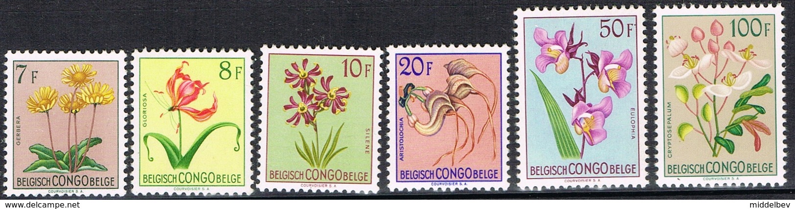 DO 6582 LOT BELGISCH CONGO X  NRS 302/323  ZIE SCAN - Collections (sans Albums)
