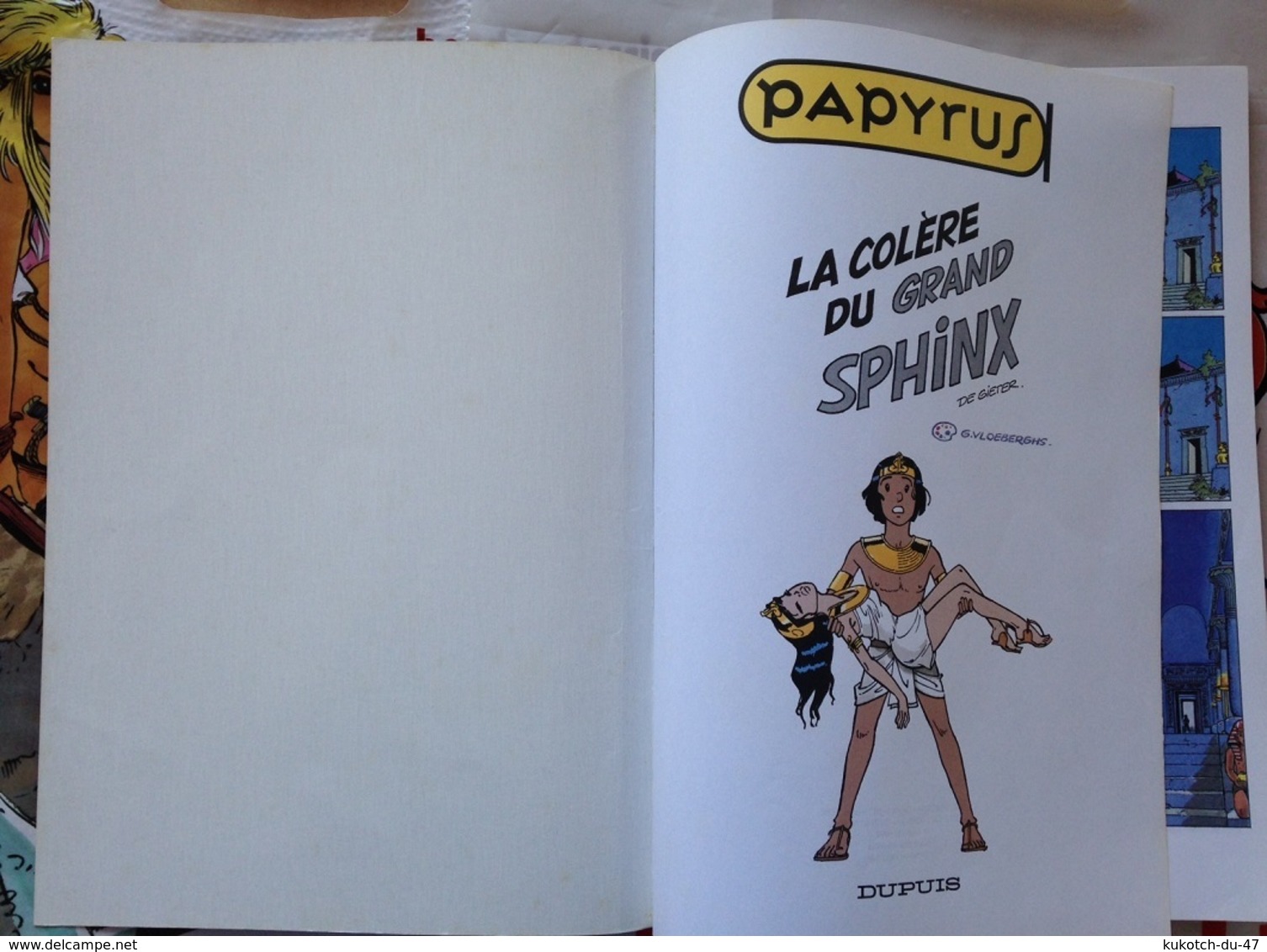 BD Papyrus - La Colère Du Grand Sphinx - Tome 20 (2002) - Papyrus