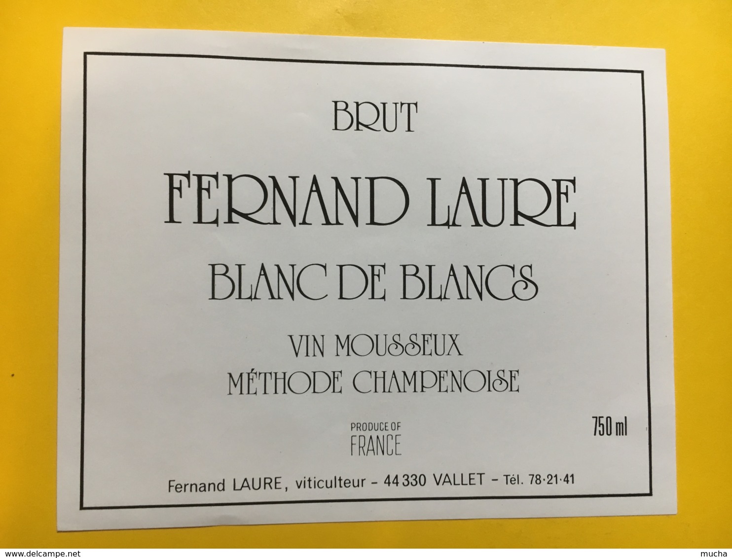 9156 - Vin Mousseux  Fernand Laure Vallet - Sonstige & Ohne Zuordnung