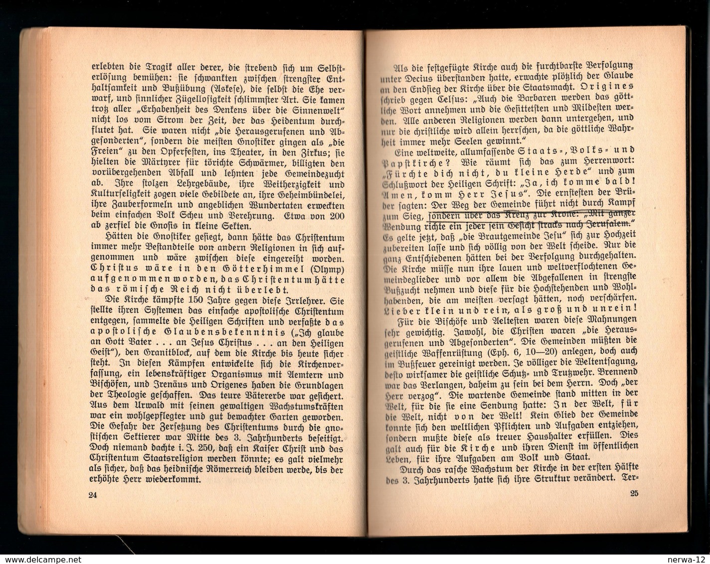 Buch von 1935 "Die christlichen Märtyrer der ersten Jahrhunderte"