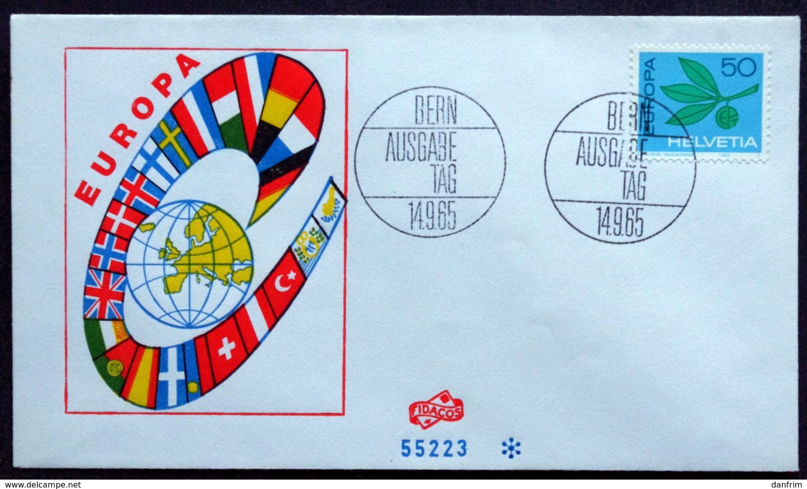 Switzerland  1965   EUROPA  / CEPT    MiNr.825    FDC   ( Lot 6600  ) - FDC