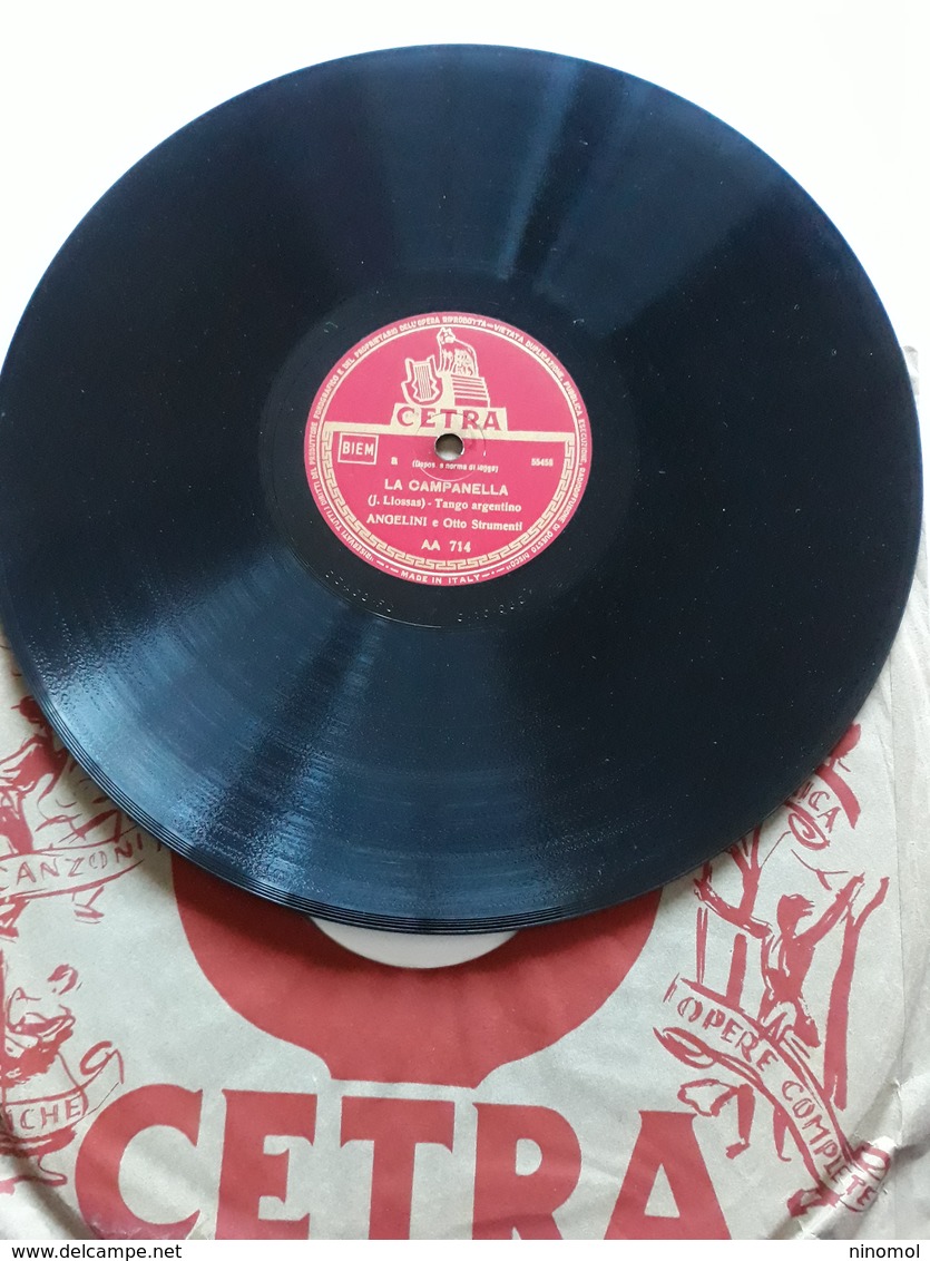 Cetra  - 1947   -  AA  Nr. 714.  Angelini E Otto Strumenti - 78 T - Disques Pour Gramophone
