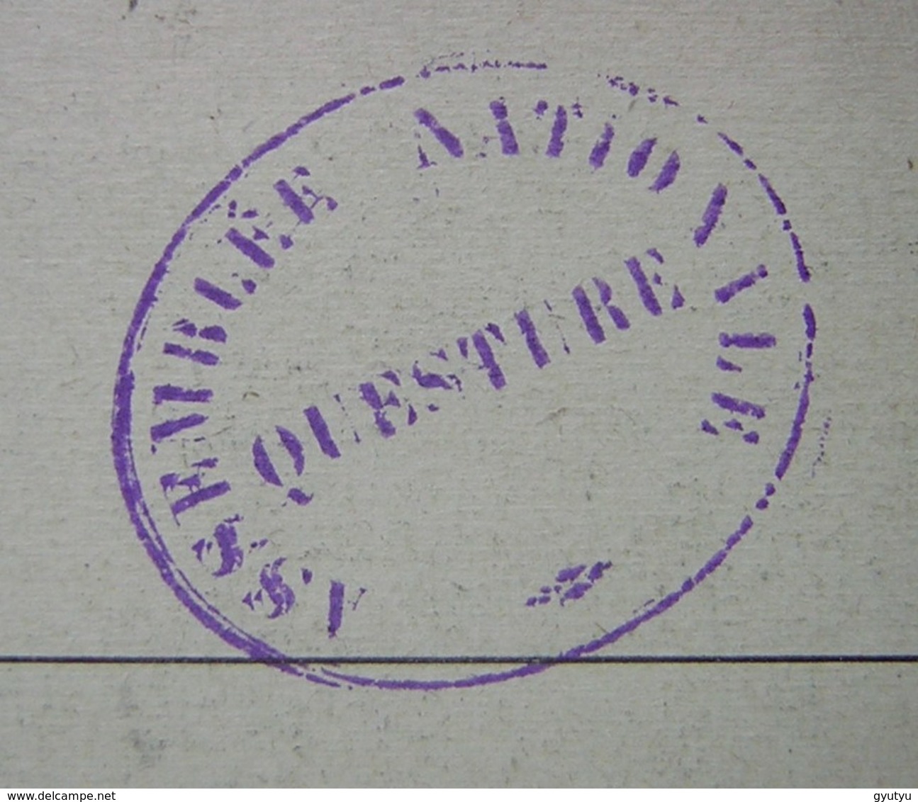 Assemblée Nationale  Séance Du 23 09 1920 Carte Postale Avec Cachet Questure, Voir Photos ! - 1877-1920: Periodo Semi Moderno